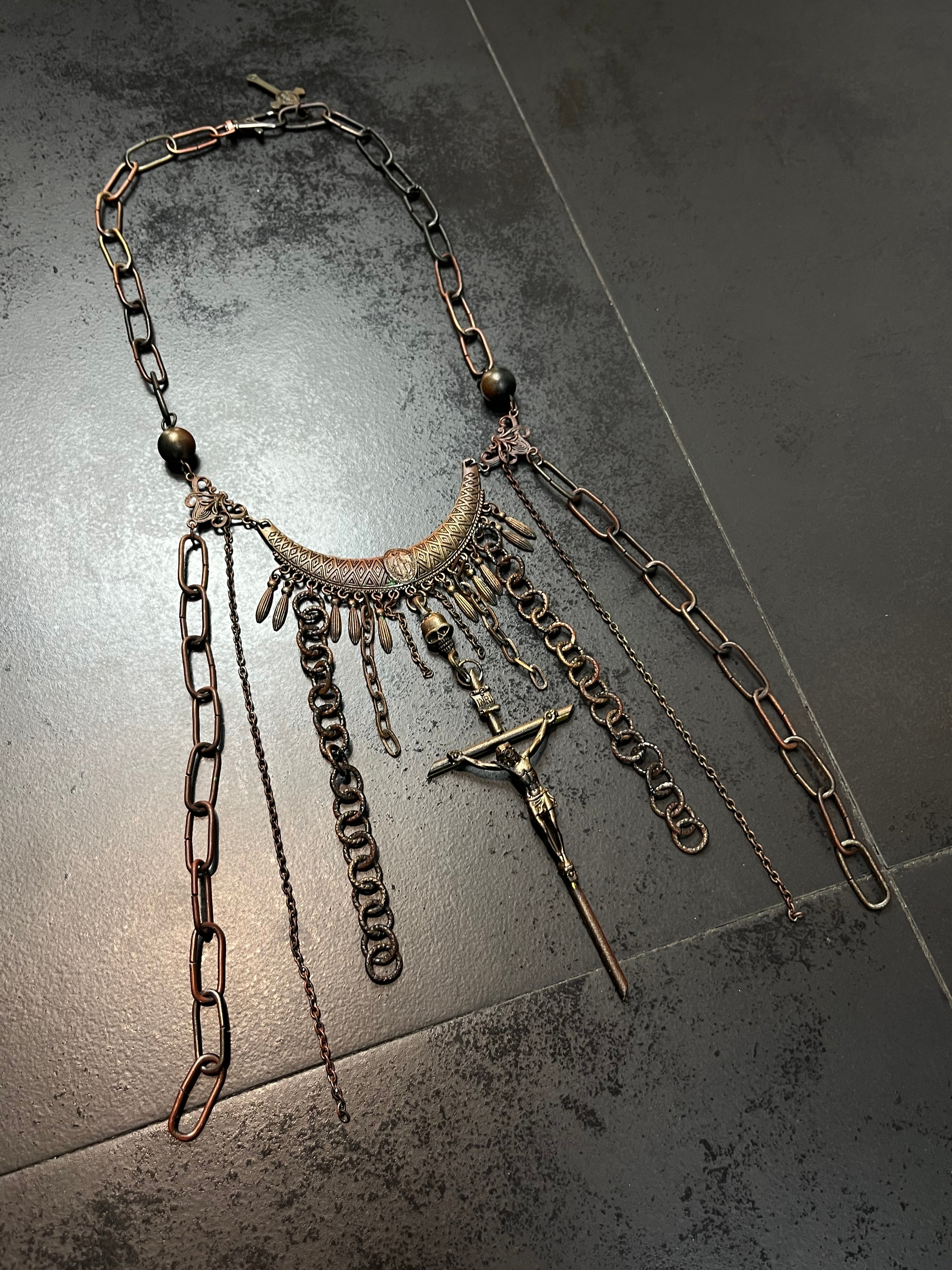 90s 1of1 Jean Paul Gaultier Gothic Necklace Sample