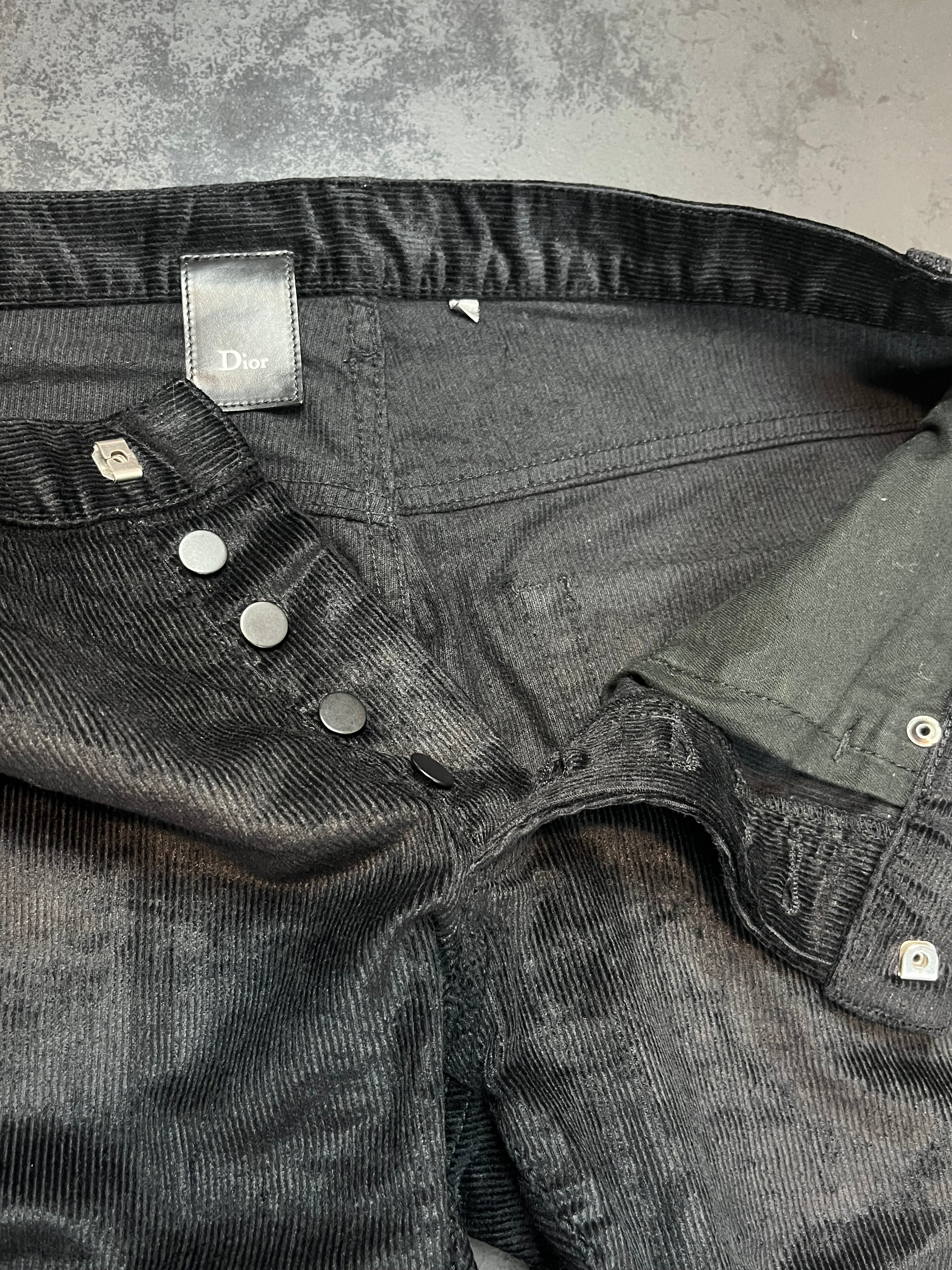 AW07 Dior “Navigate” Waxed Corduroy Pants