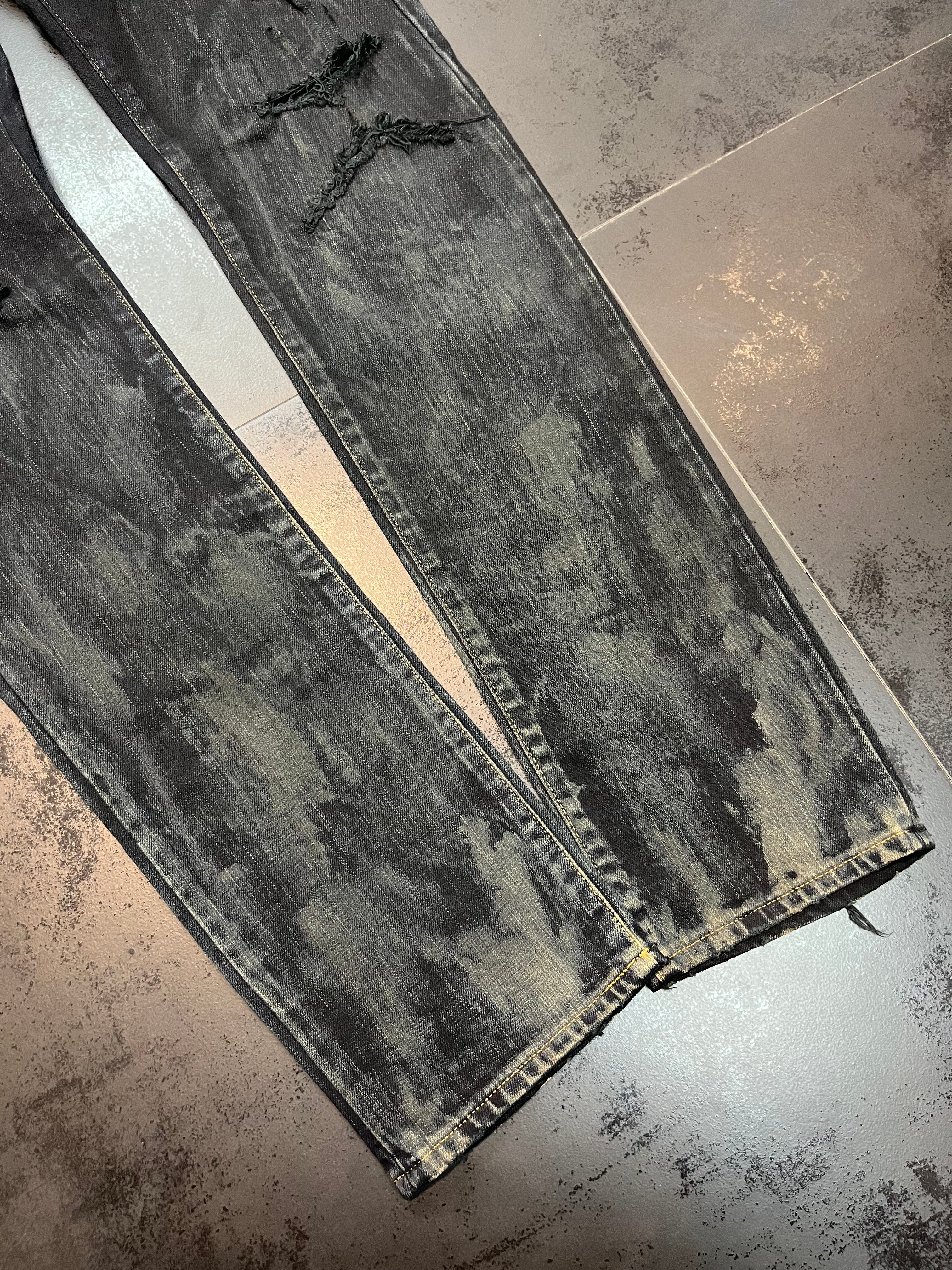 2015 Saint Laurent Oil Spill Denim By Hedi Slimane