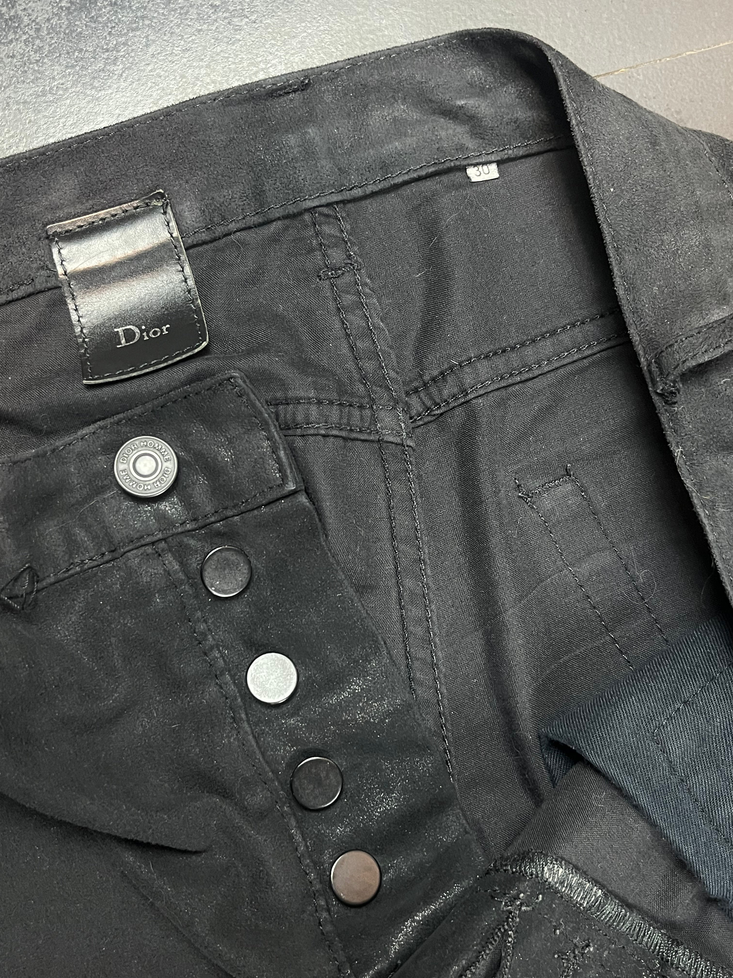 Dior AW08 “Lumiere Du Nord” Moleskin Glitter Pants