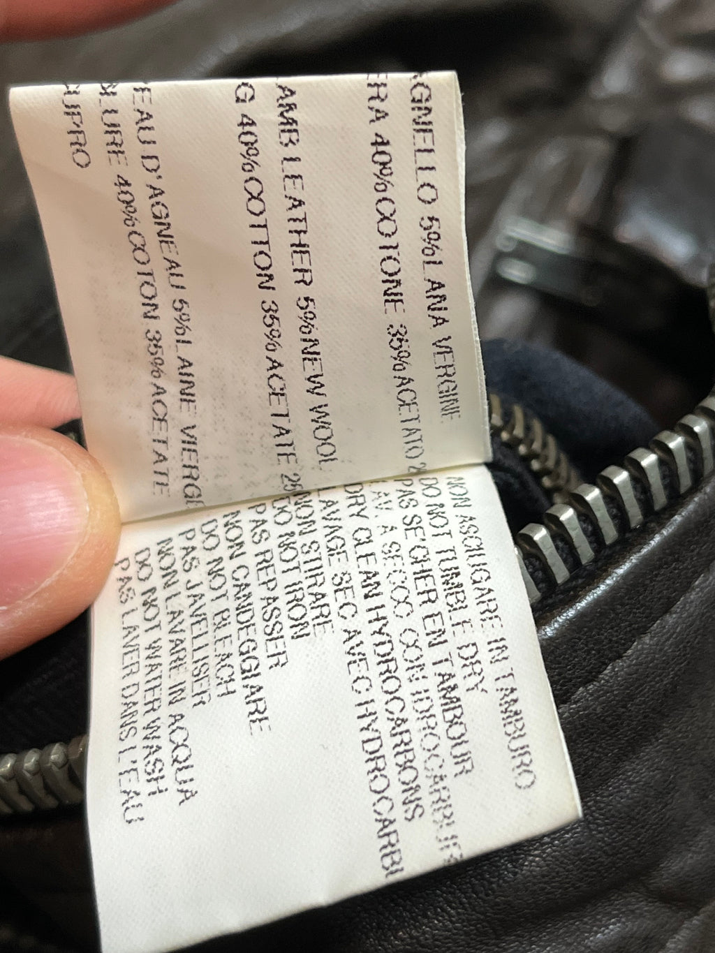 AW08 Rick Owens Stag “Bruiser” 5 Pocket Leather Jacket