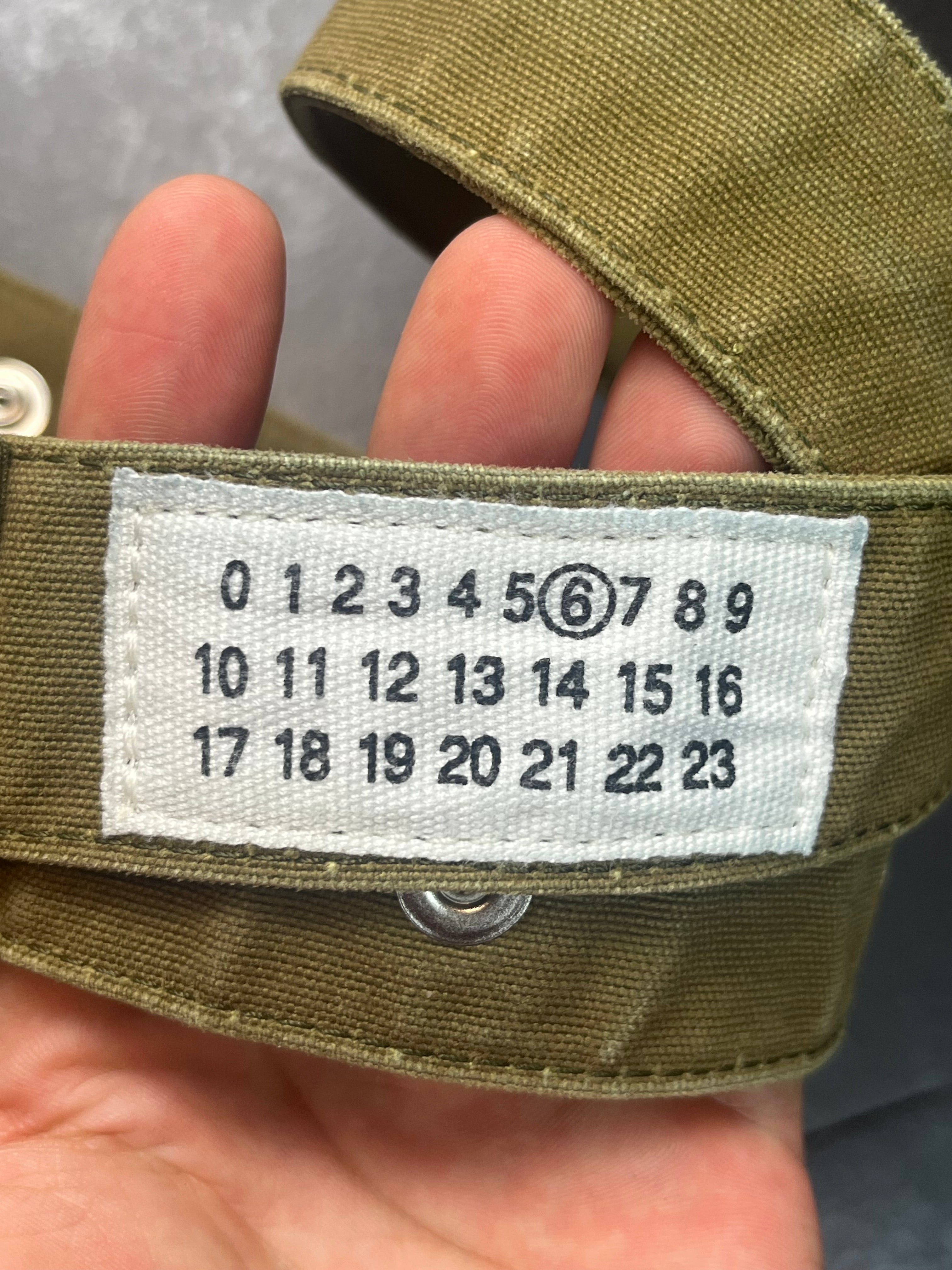 00s Maison Margiela Line 6 Khaki Military Belt