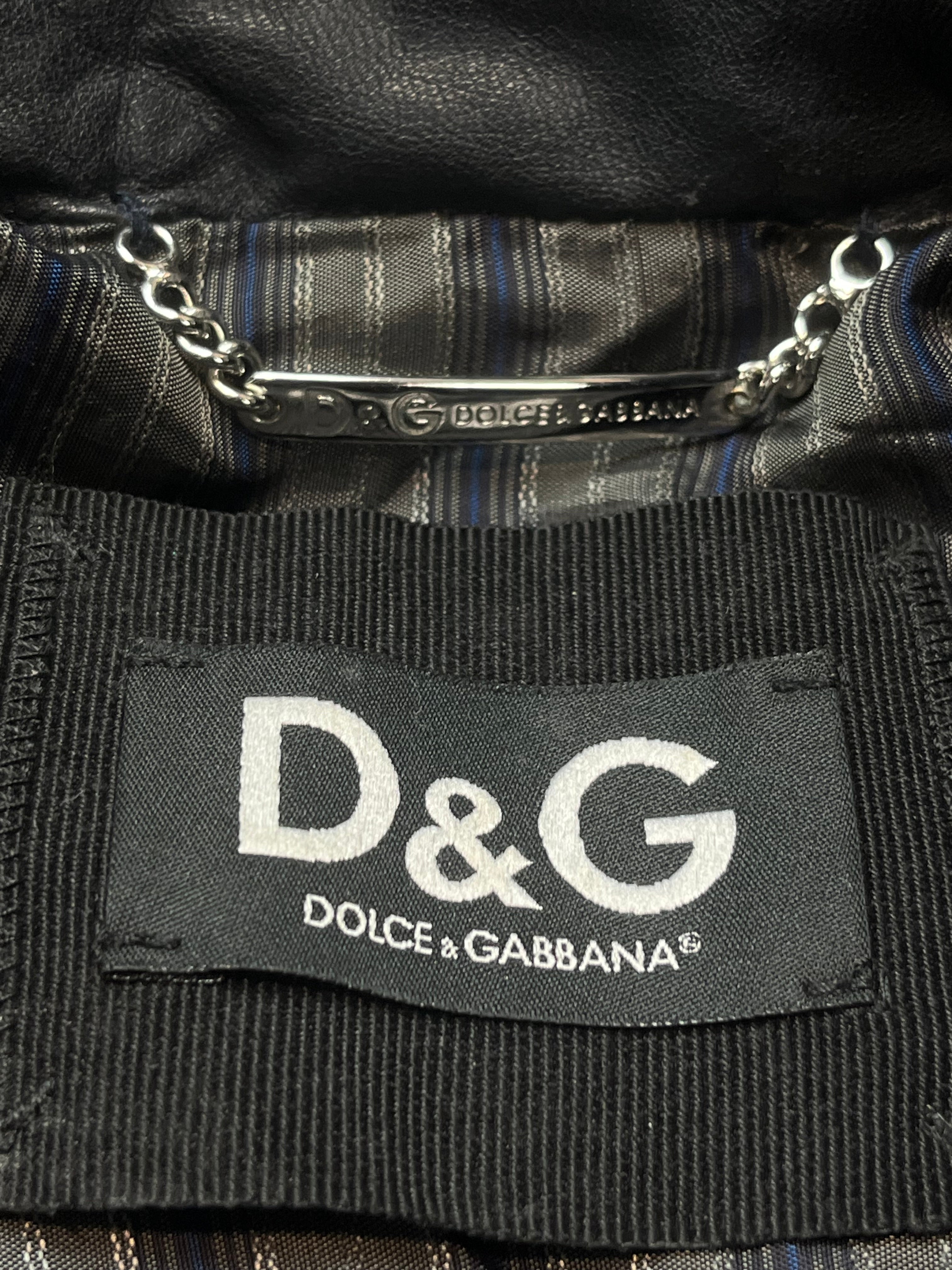 Aw08 Dolce & Gabbana Utility Leather Jacket