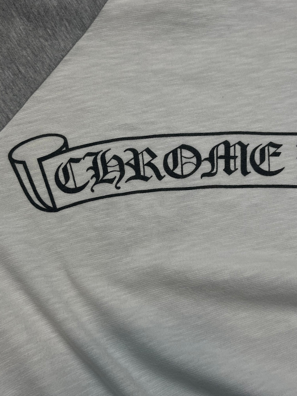 Chrome Hearts Raglan Scroll/Horseshoe Logo