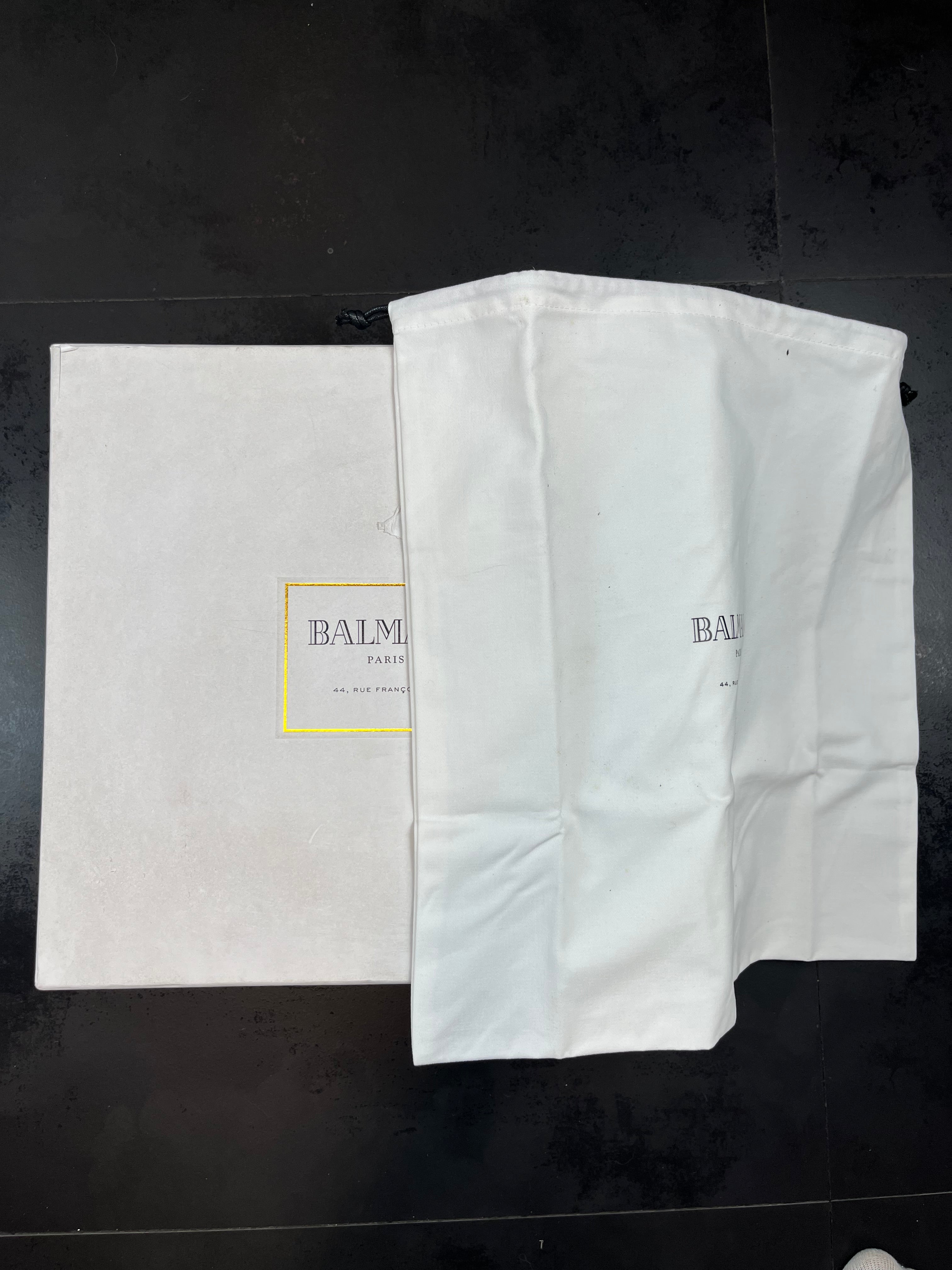 AW11 Balmain “Taiga” Leather Ranger Boots