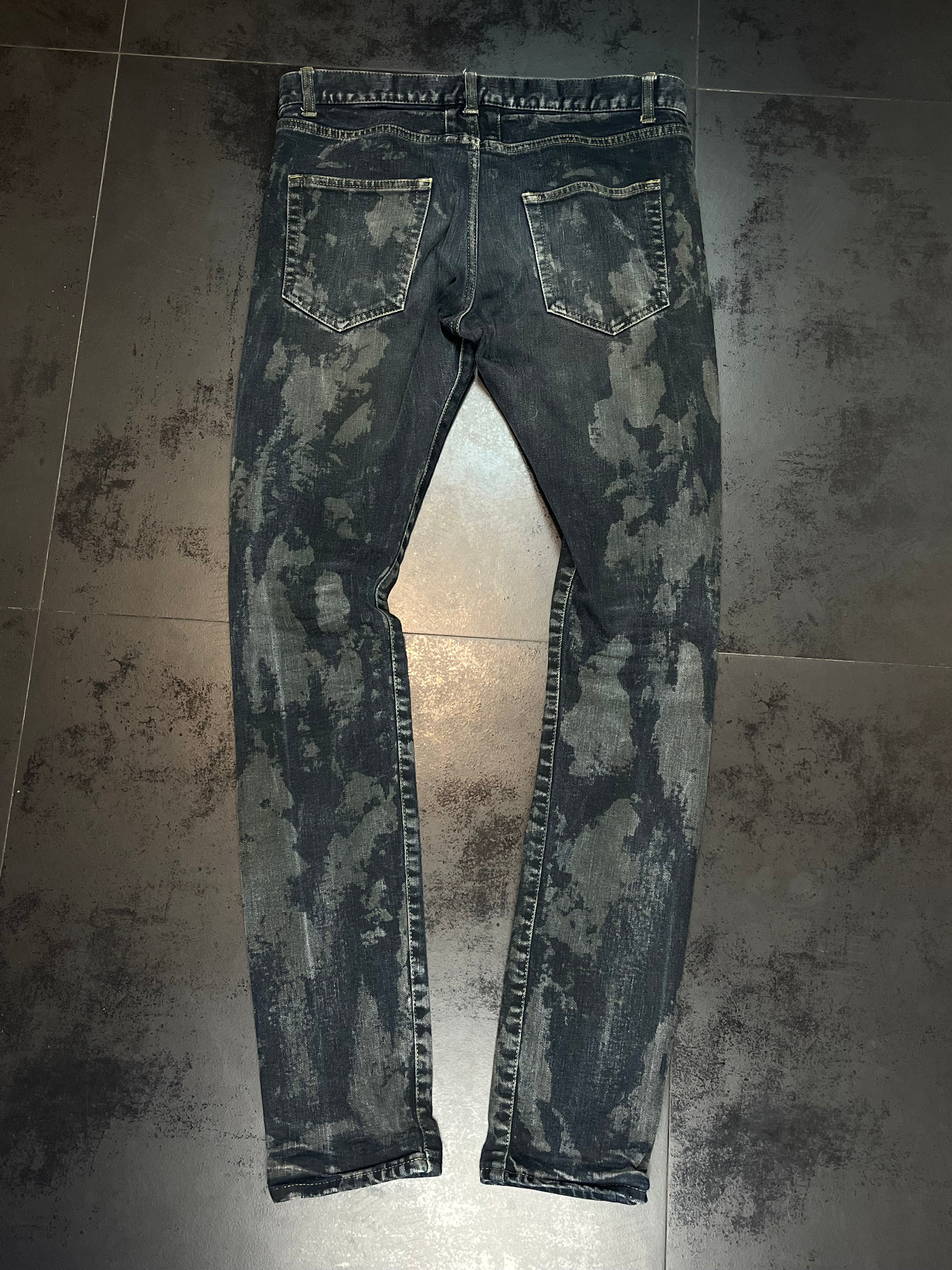 FW13 Saint Laurent Paris “Oil Spill” Denim By Hedi Slimane