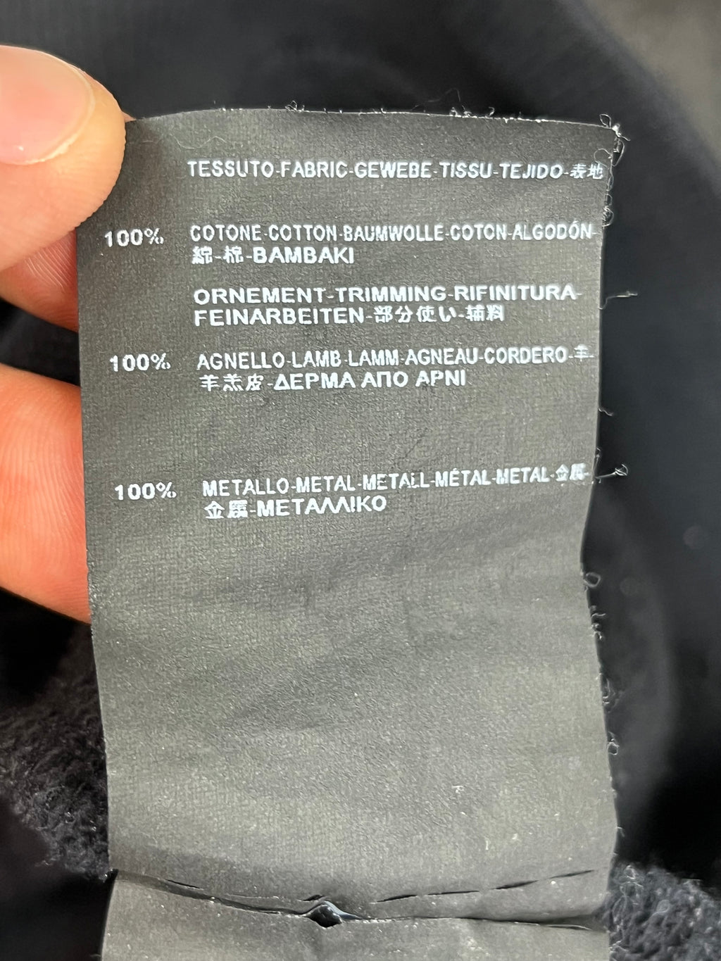 AW14 Saint Laurent Ornament/Leather Fringes Sweatshirt By Hedi Slimane