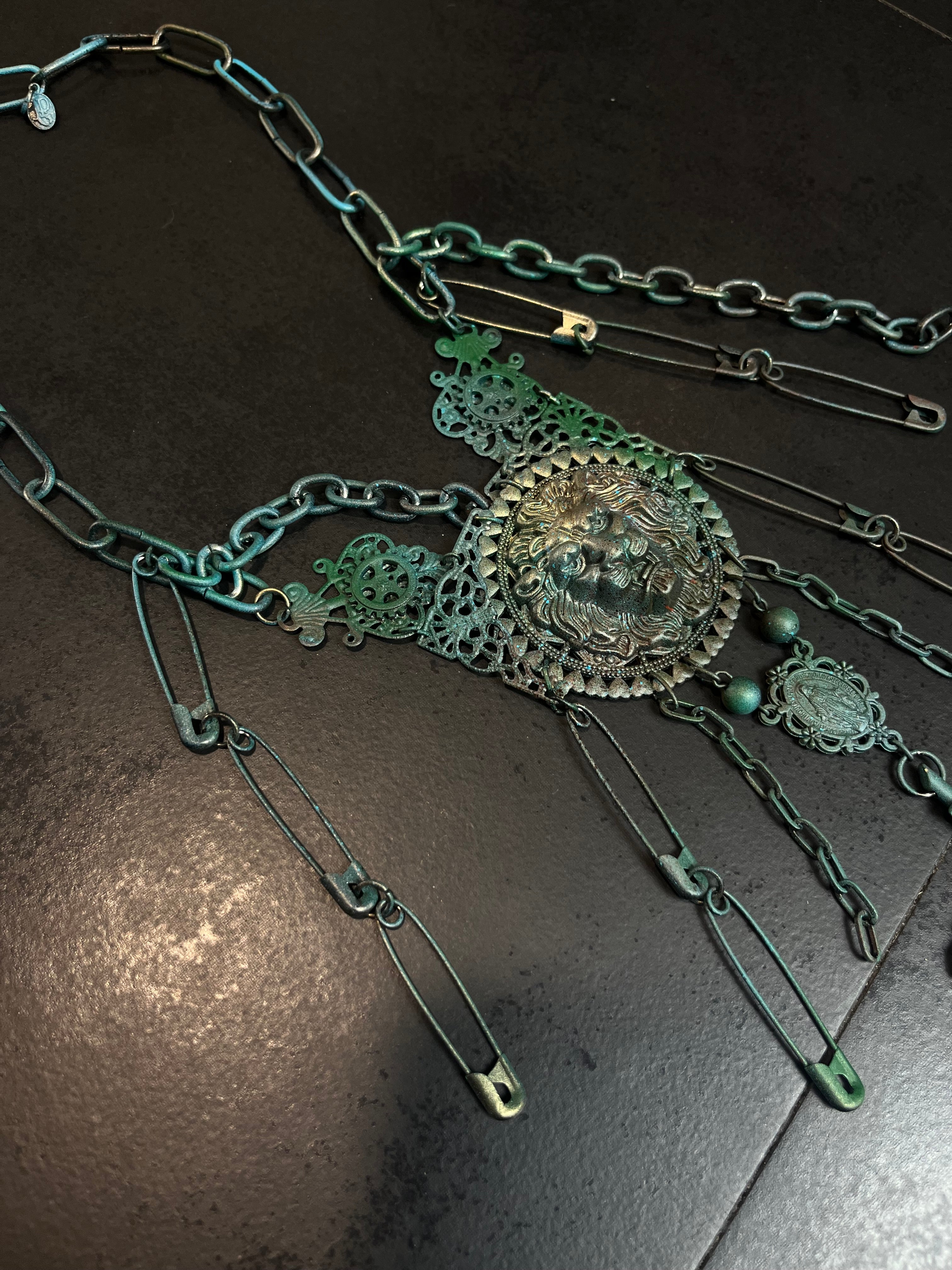 1of1 1994 Jean Pault Gaultier Safety Pins-Lion Rosary