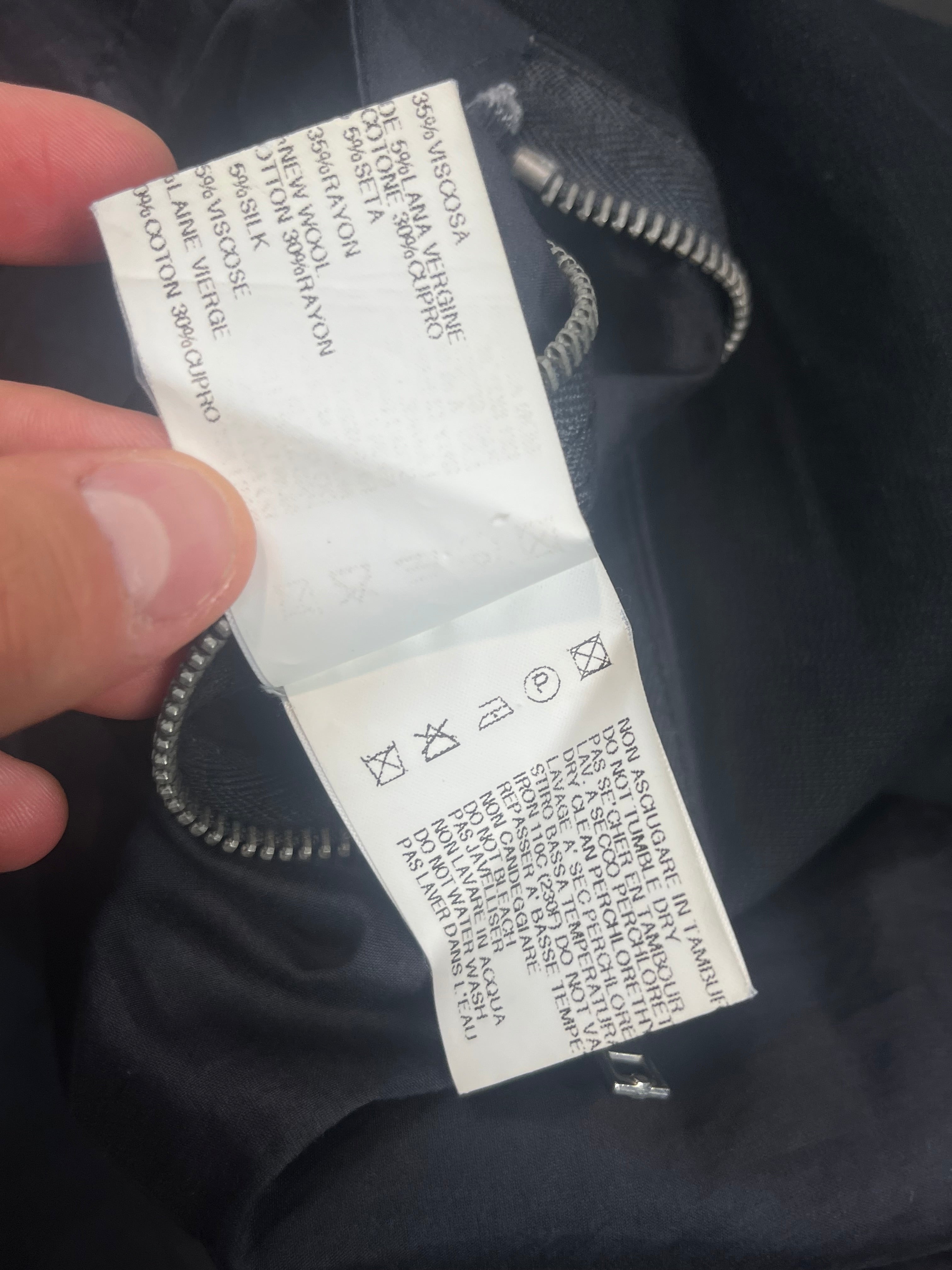Rick Owens Asymmetrical Zip Waxed Jacket