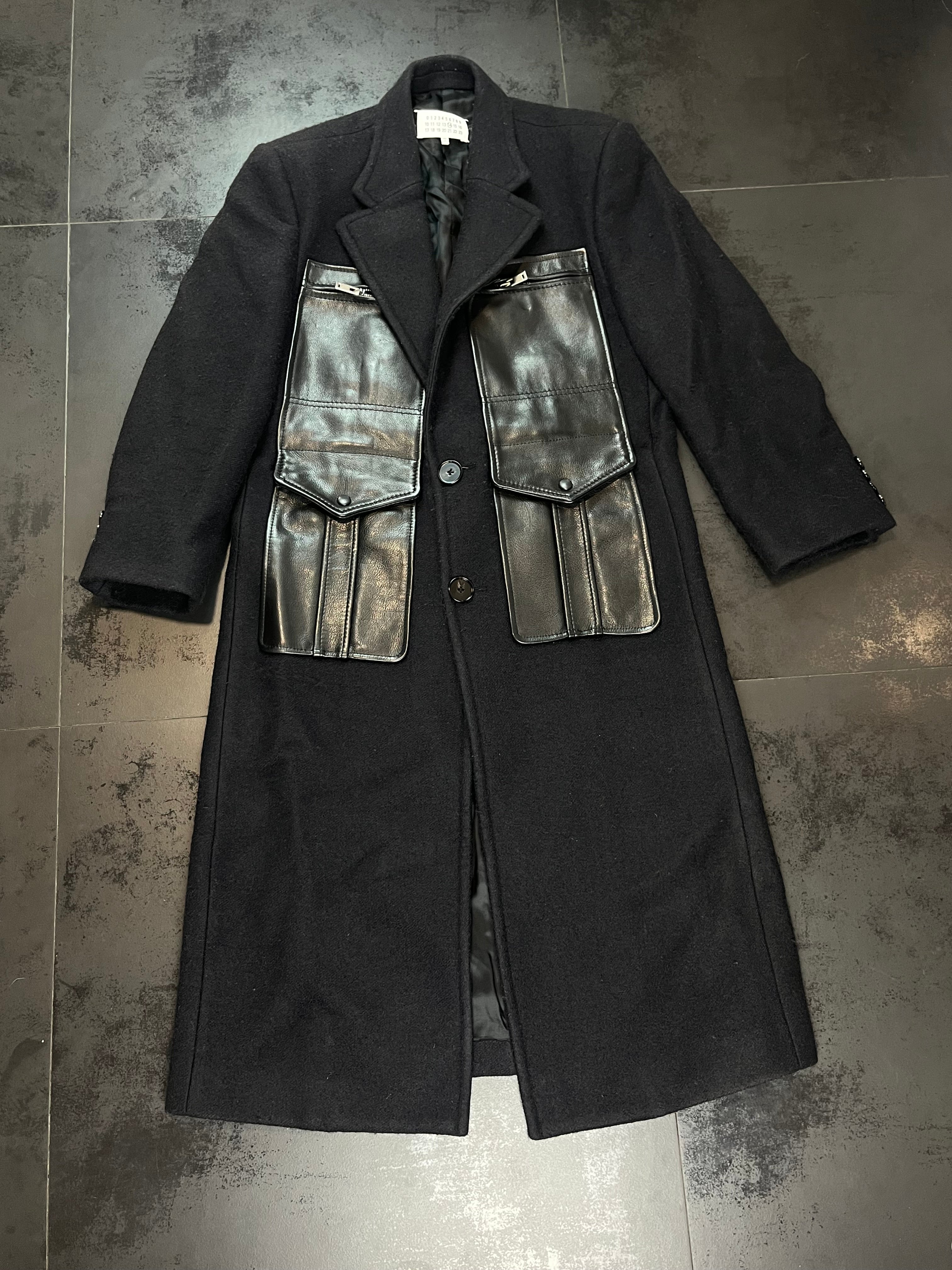 AW15 Maison Margiela Sartorial Leather Patches Coat