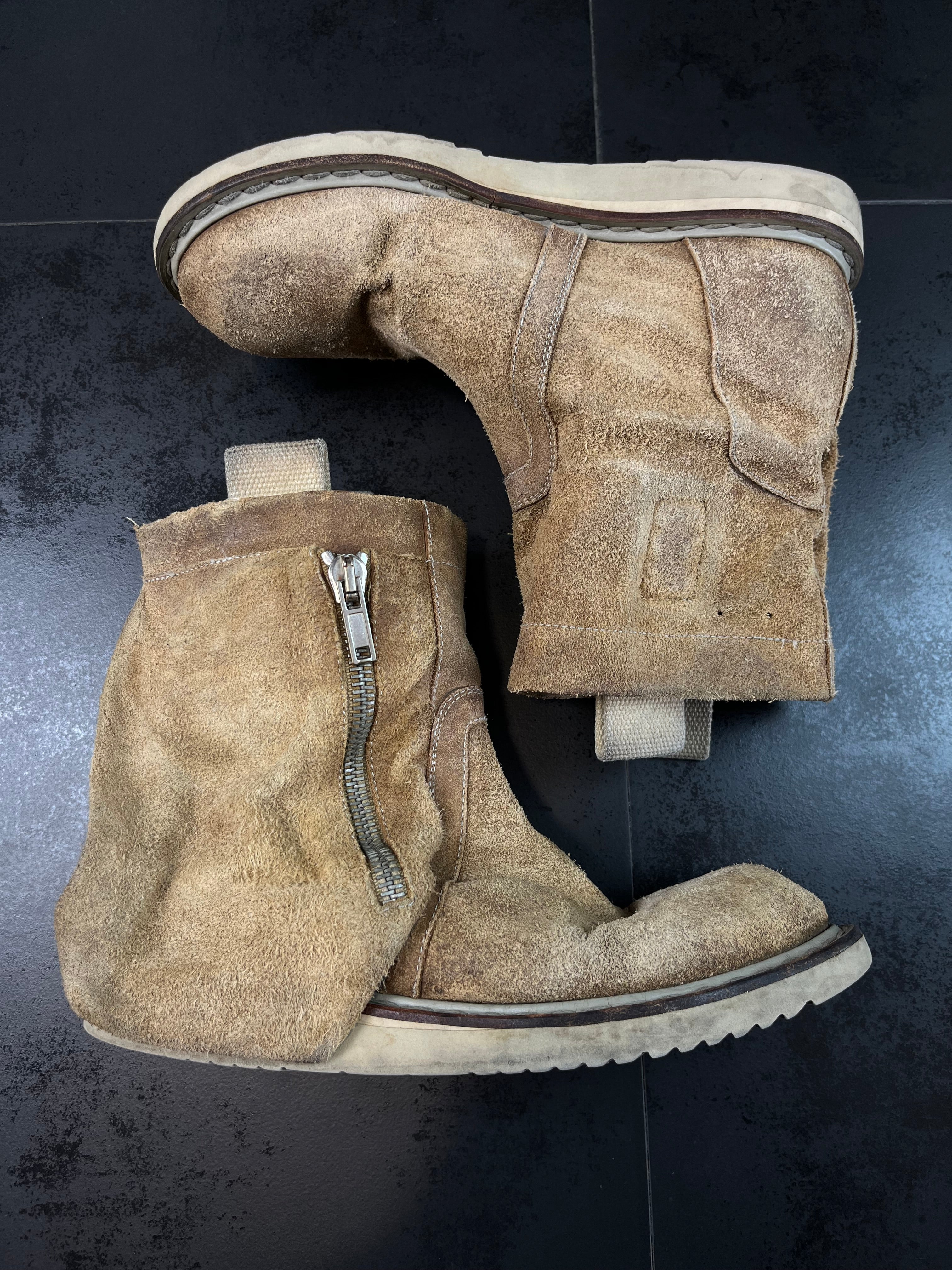 SS12 Rick Owens "Naska" Engineer Cargo Desert Boots