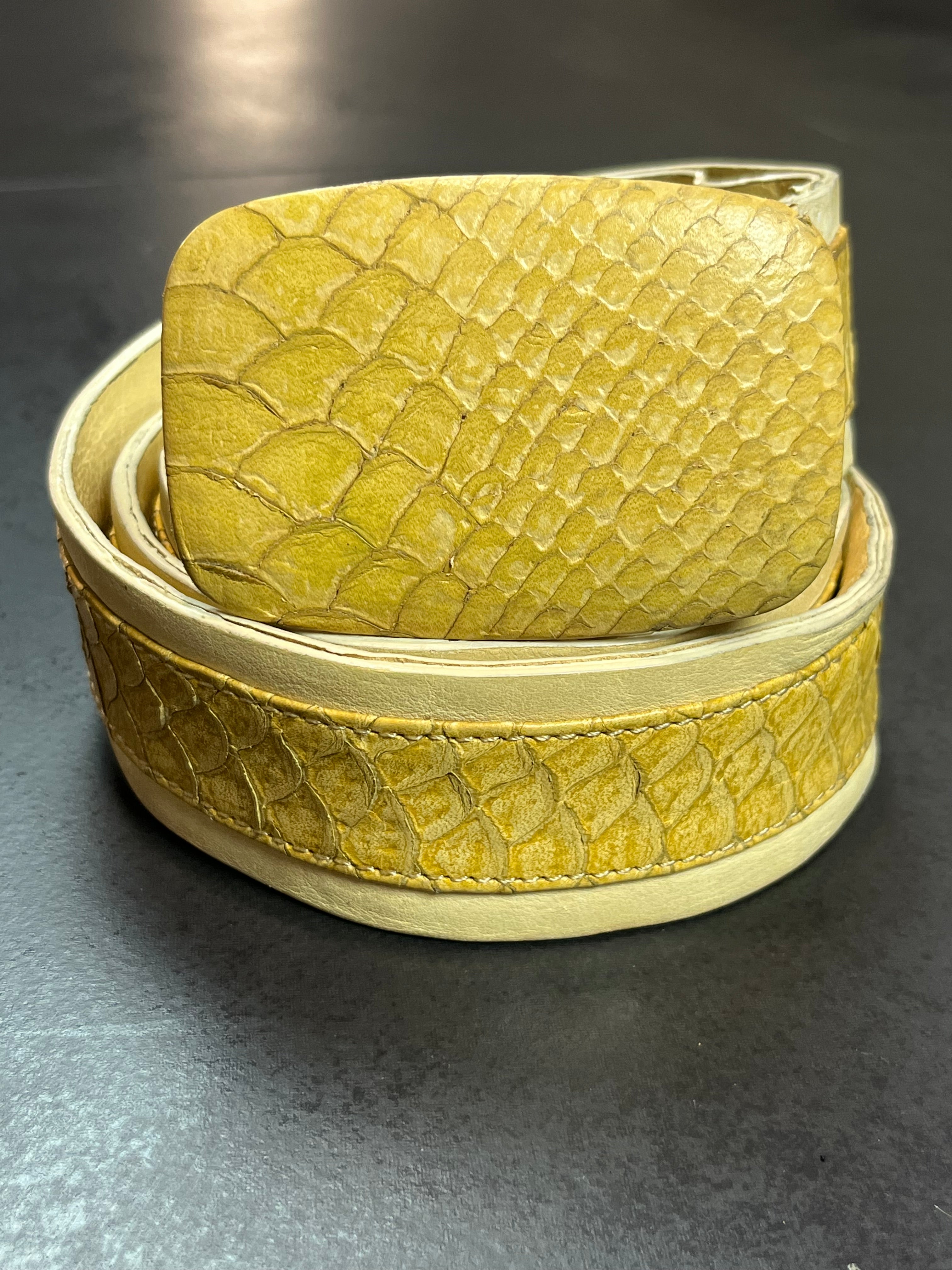 AW09 Maison Margiela Real Python Leather Belt