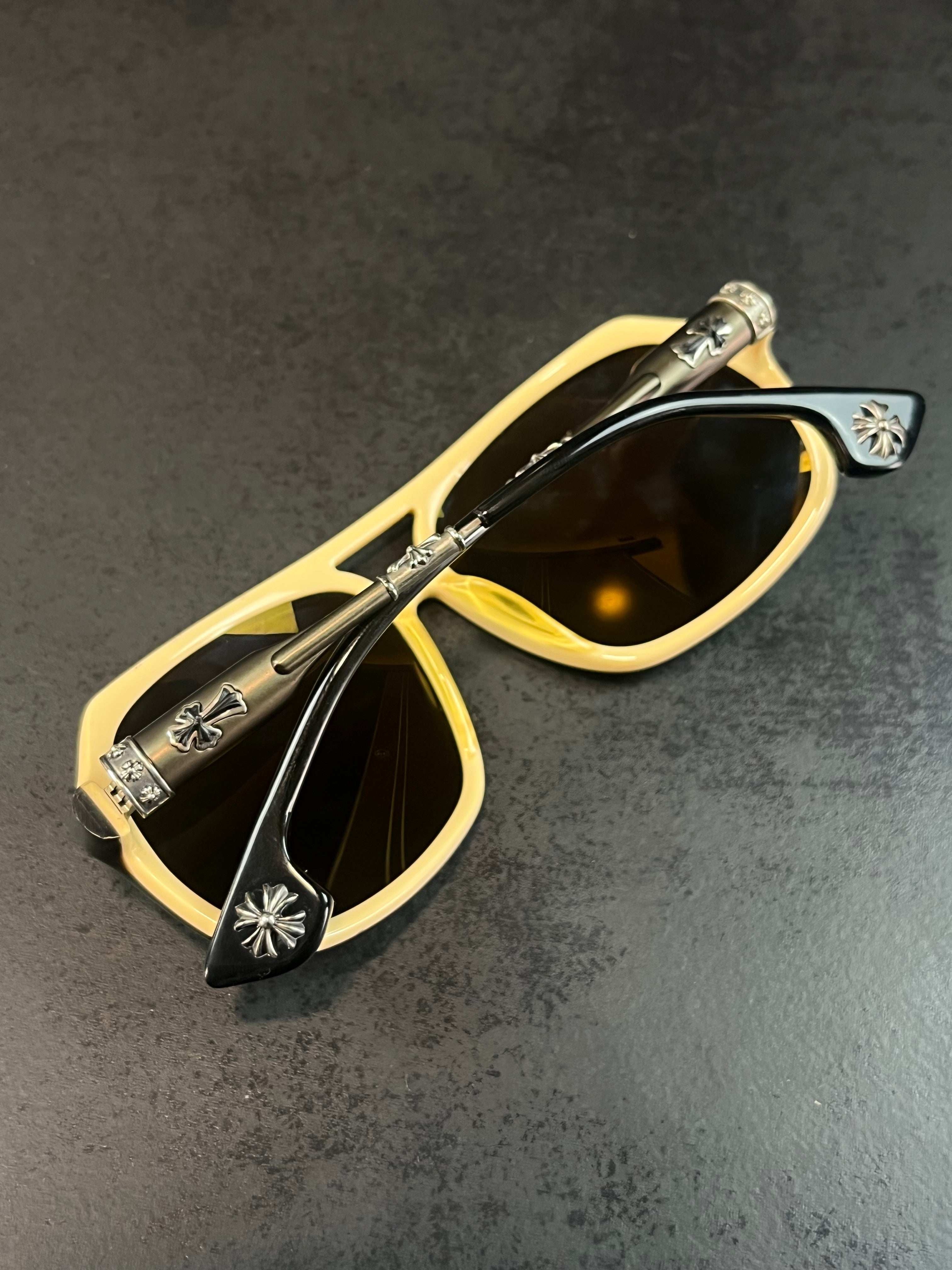 2002 Chrome Hearts “Box Lunch” Silver/Titanium/Acetate Aviators