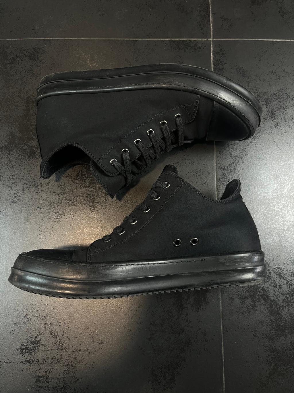 Rick Owens Drkshdw Ramones Triple Black Low