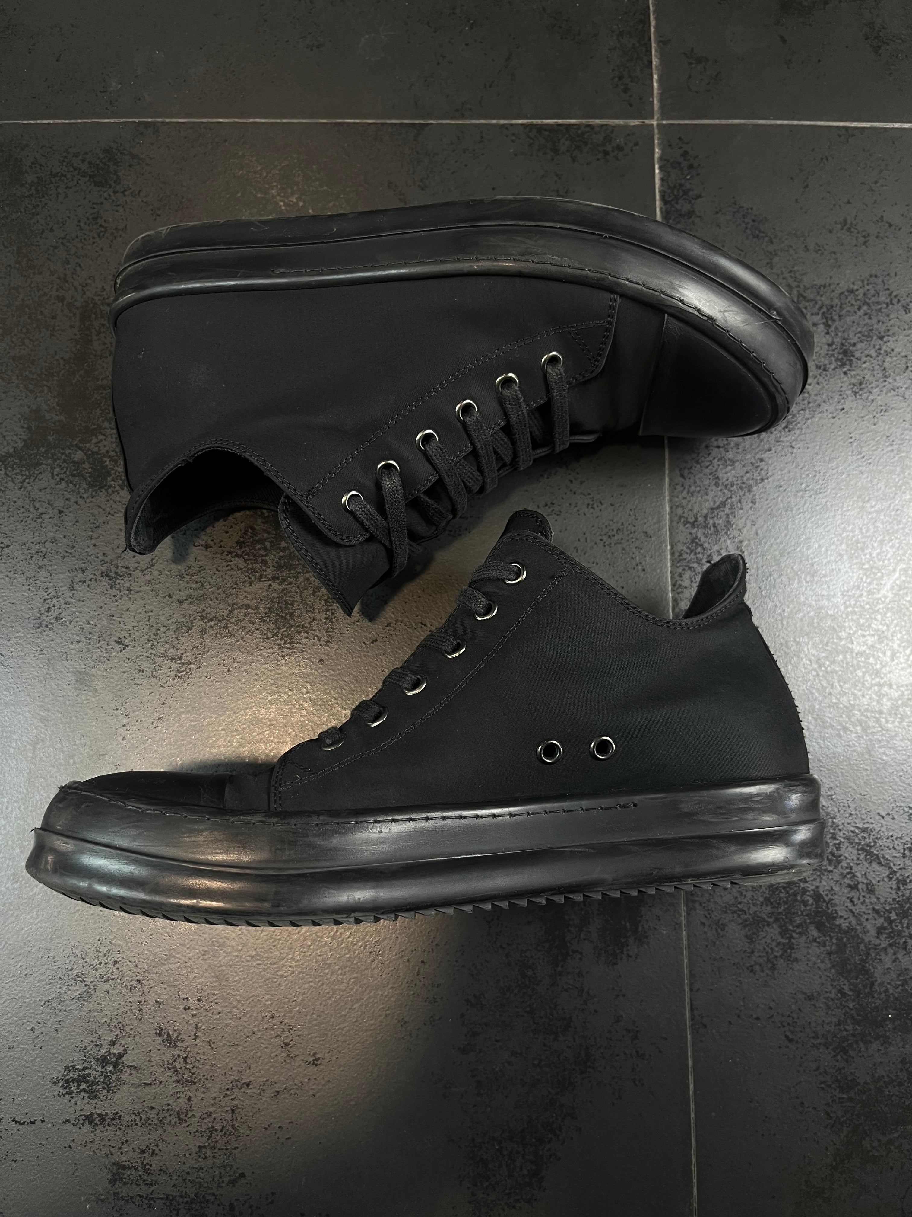 Rick Owens Drkshdw Ramones Triple Black Low