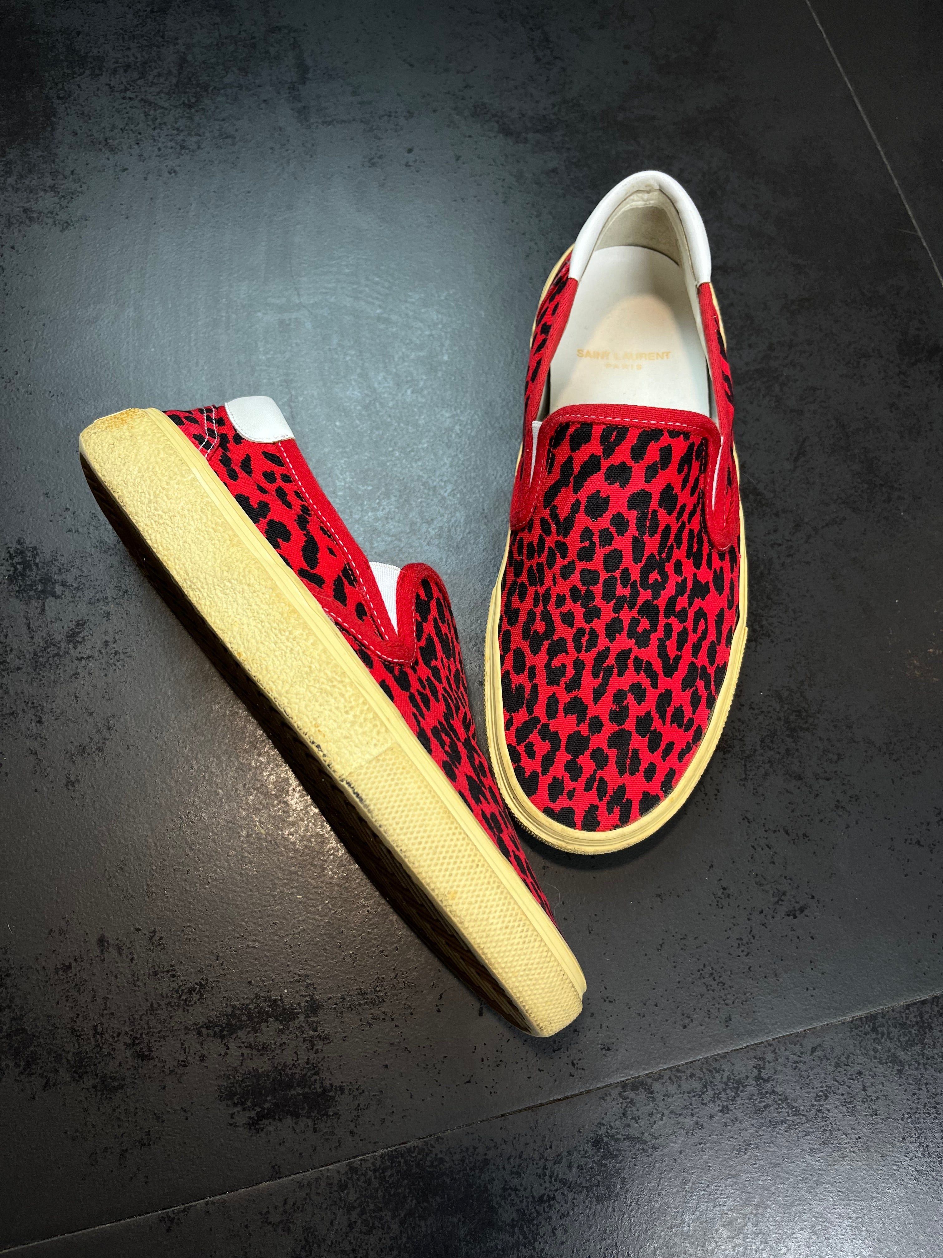 Saint Laurent Paris “Babycat” Slip Ons By Hedi Slimane
