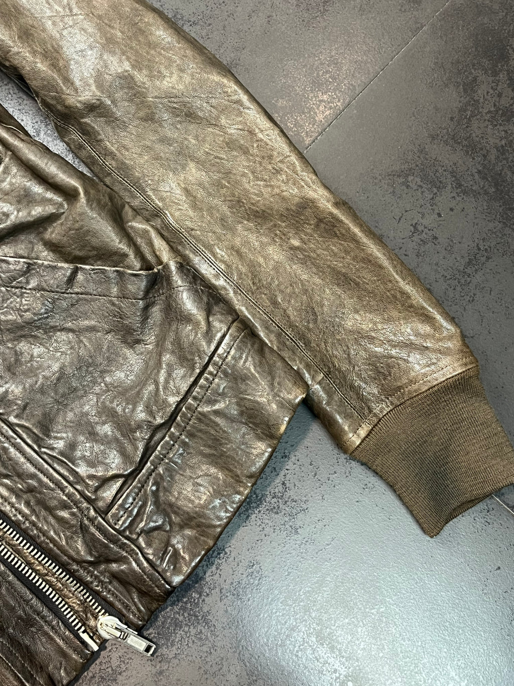 AW08 Rick Owens Stag “Bruiser” 5 Pocket Leather Jacket