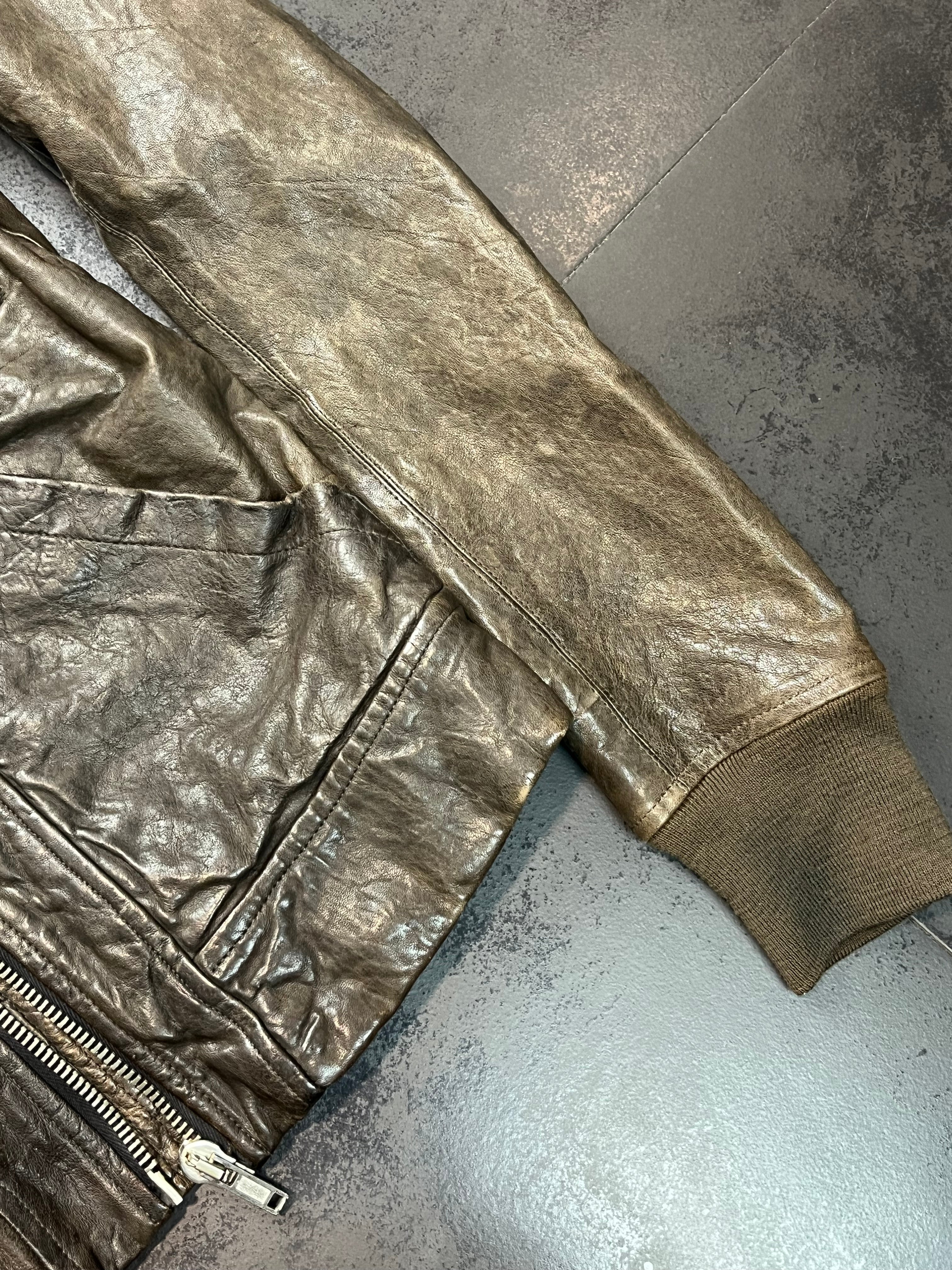 AW08 Rick Owens Stag “Bruiser” 5 Pocket Leather Jacket