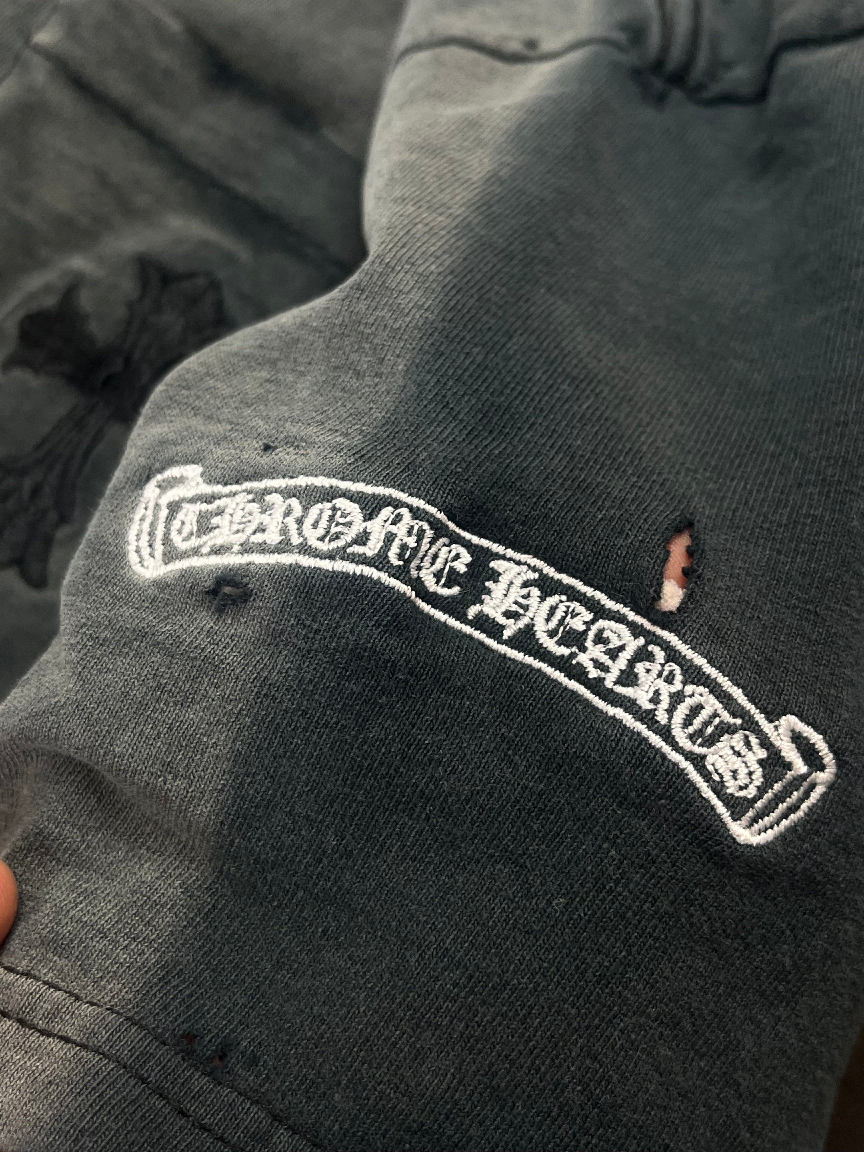 90's Chrome Hearts Cross/Scroll Embroidery Pocket Tee