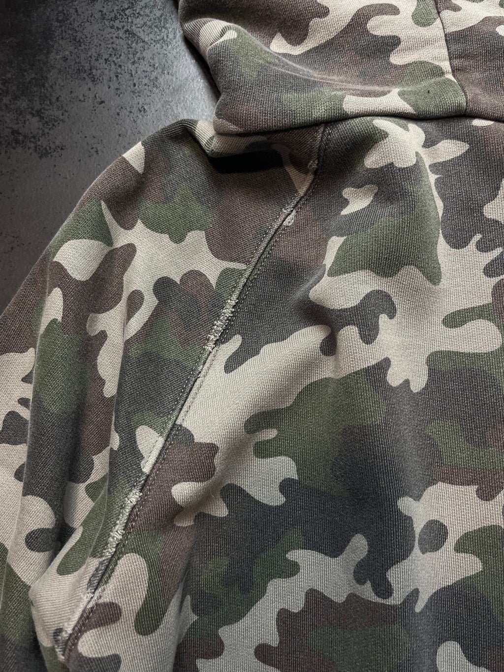 2015 Saint Laurent Paris “Camo” Distressed Hoodie By Hedi Slimane