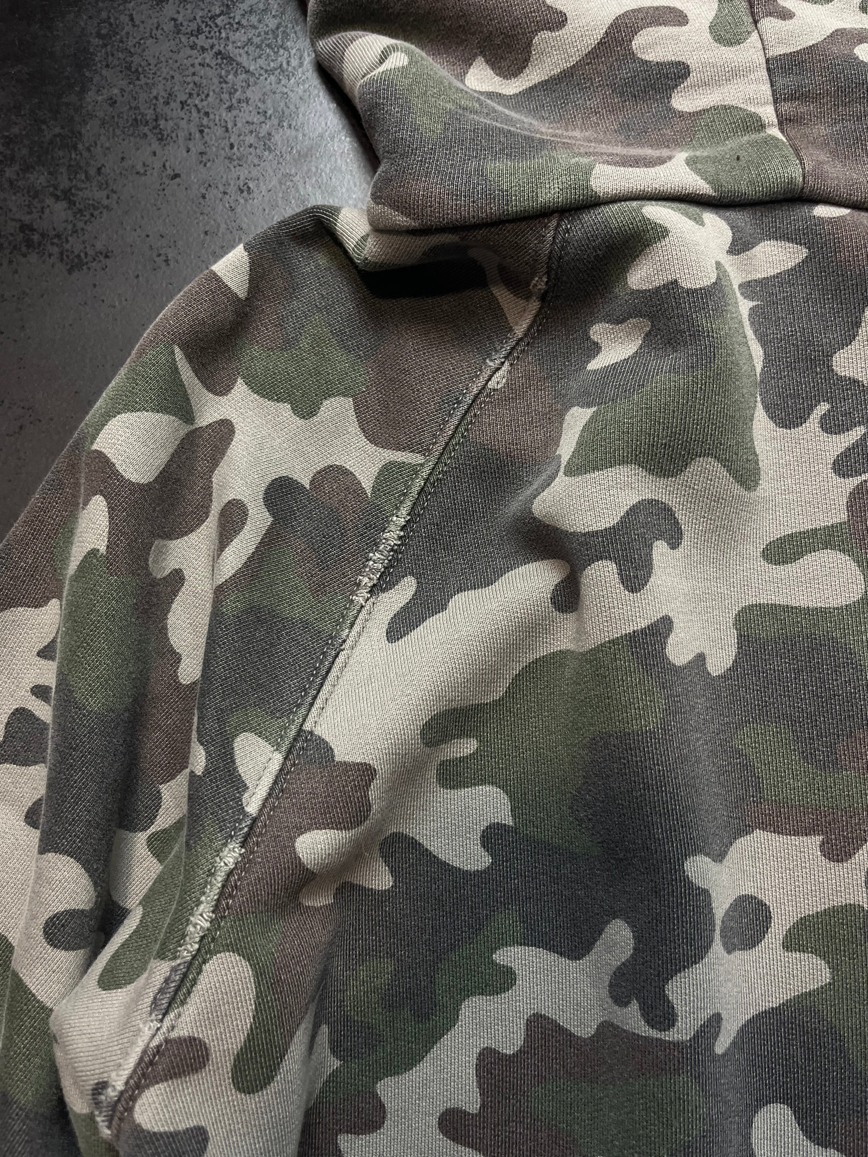 2015 Saint Laurent Paris “Camo” Distressed Hoodie By Hedi Slimane