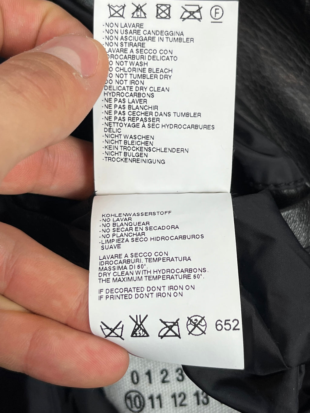AW11 Maison Margiela 8 zip Rider Leather Jacket