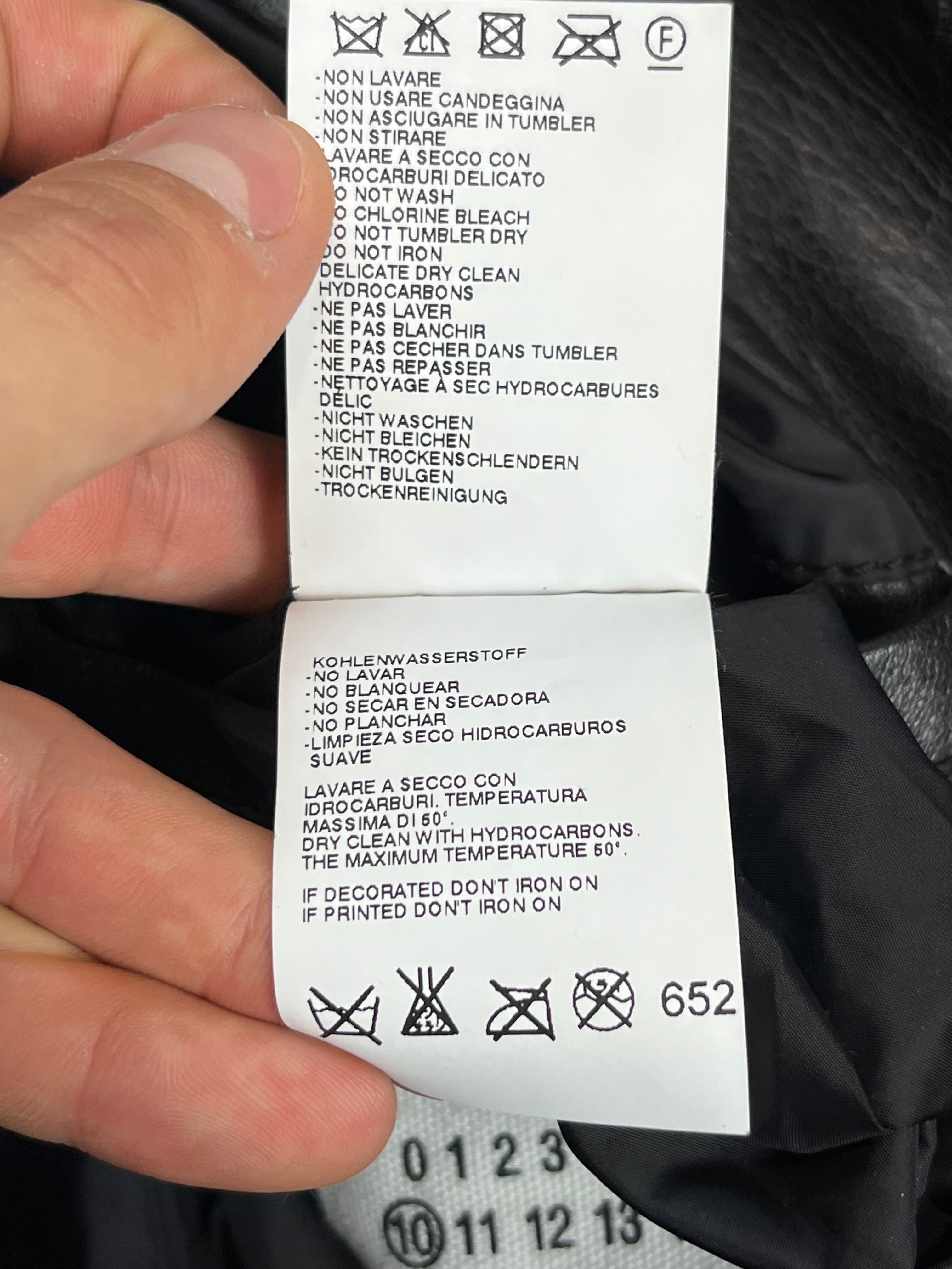 AW11 Maison Margiela 8 zip Rider Leather Jacket