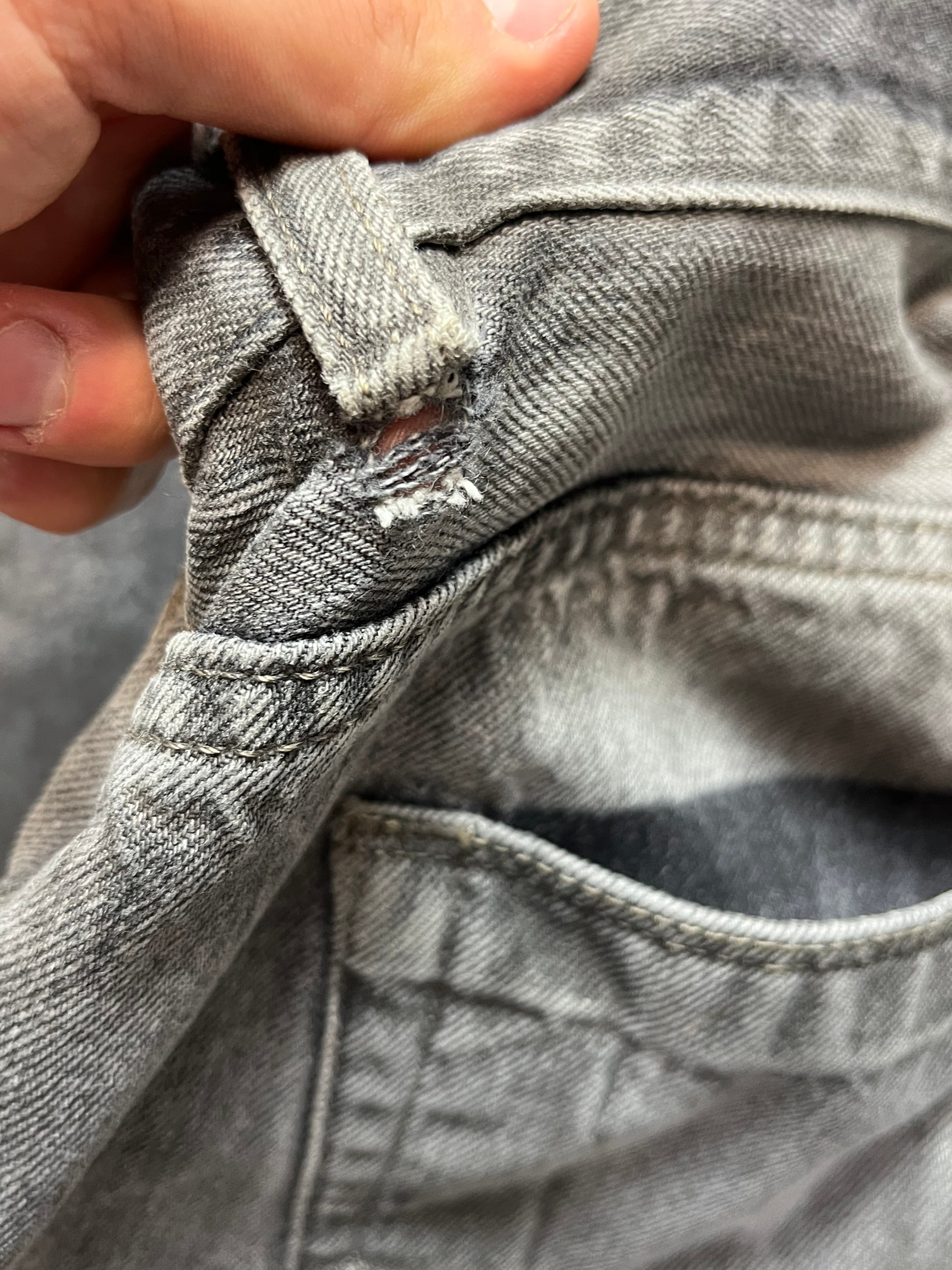 FW15 Rick Owens Drkshdw "Detroit" Overdyed Denim