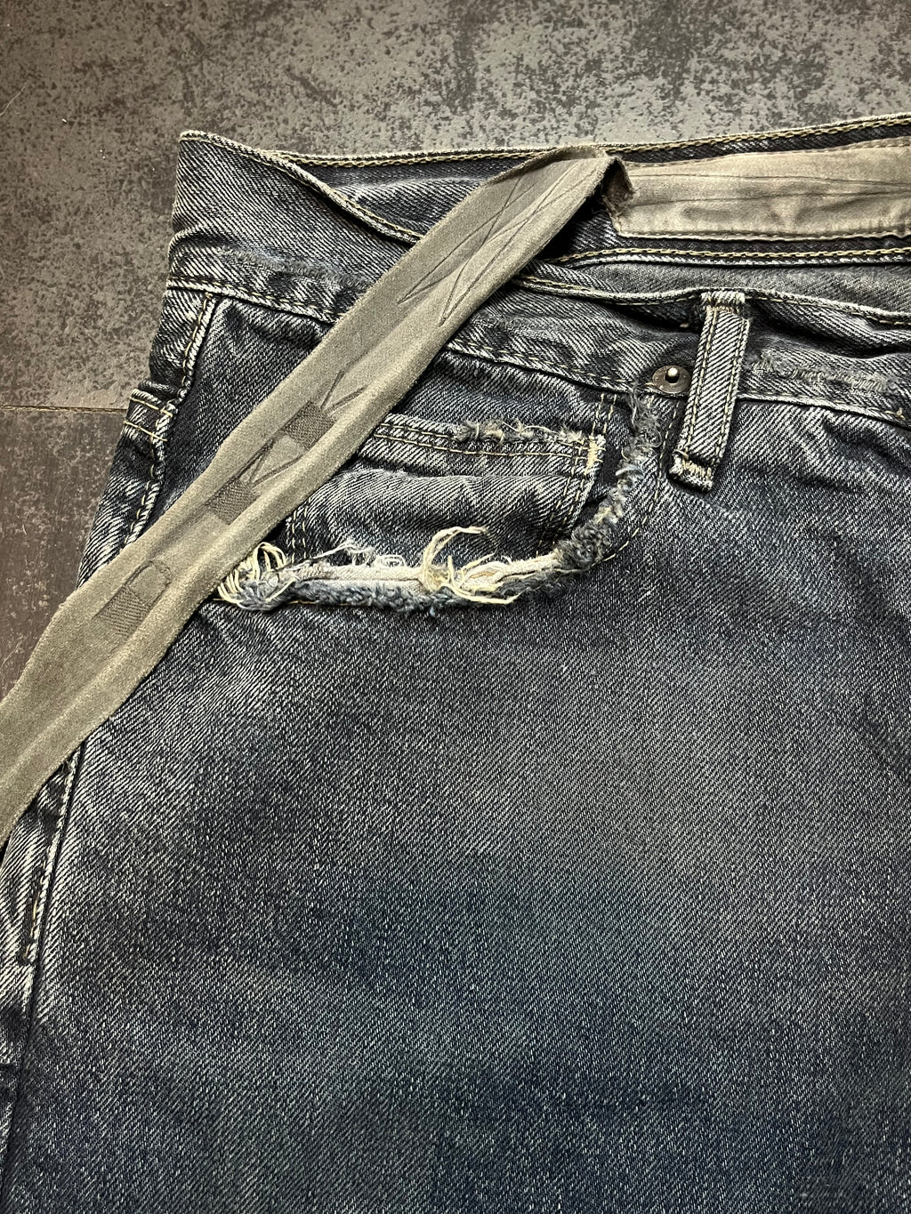 AW09 Rick Owens “Crust” Overdyed Detroit Denim