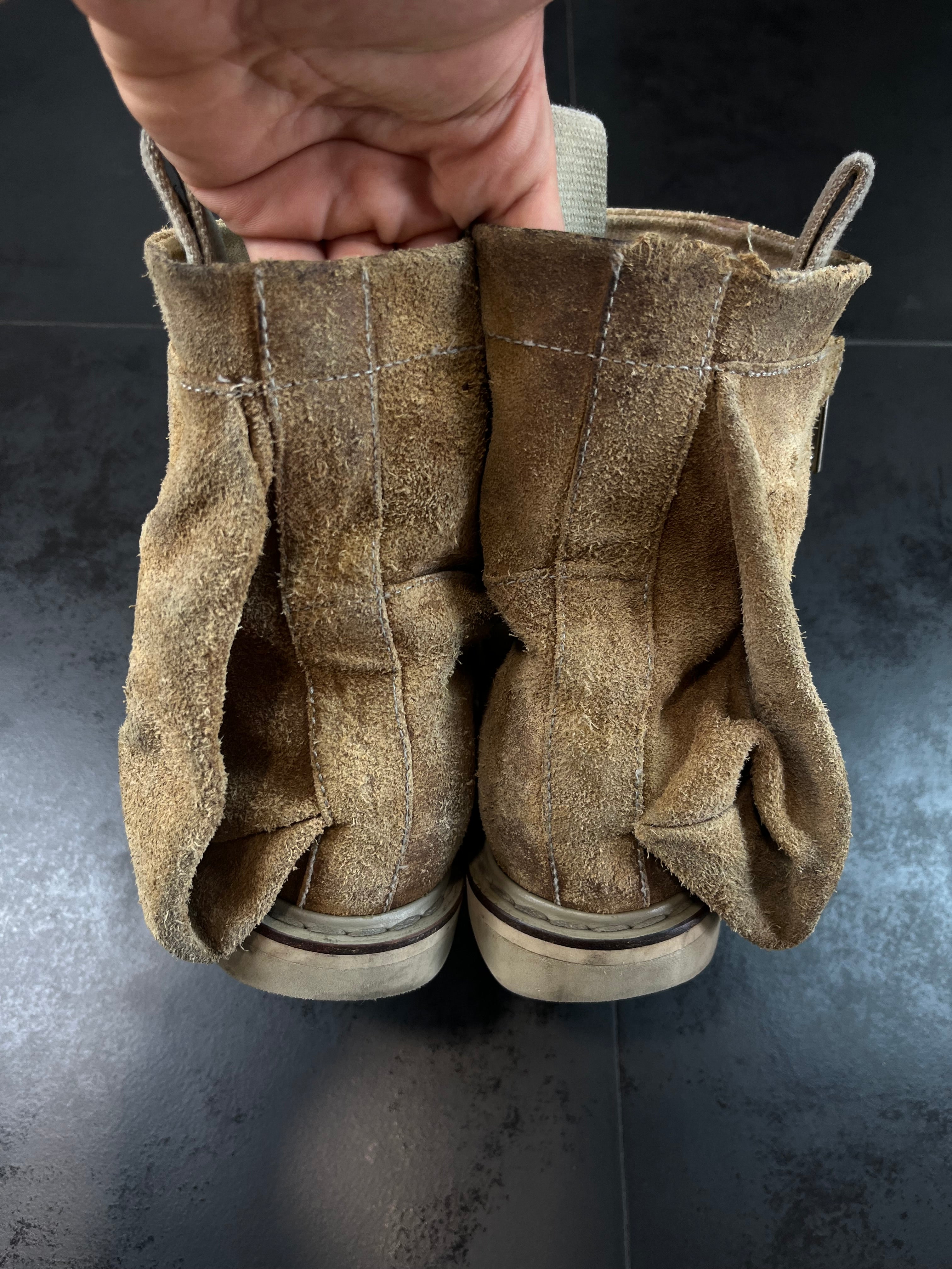 SS12 Rick Owens "Naska" Engineer Cargo Desert Boots