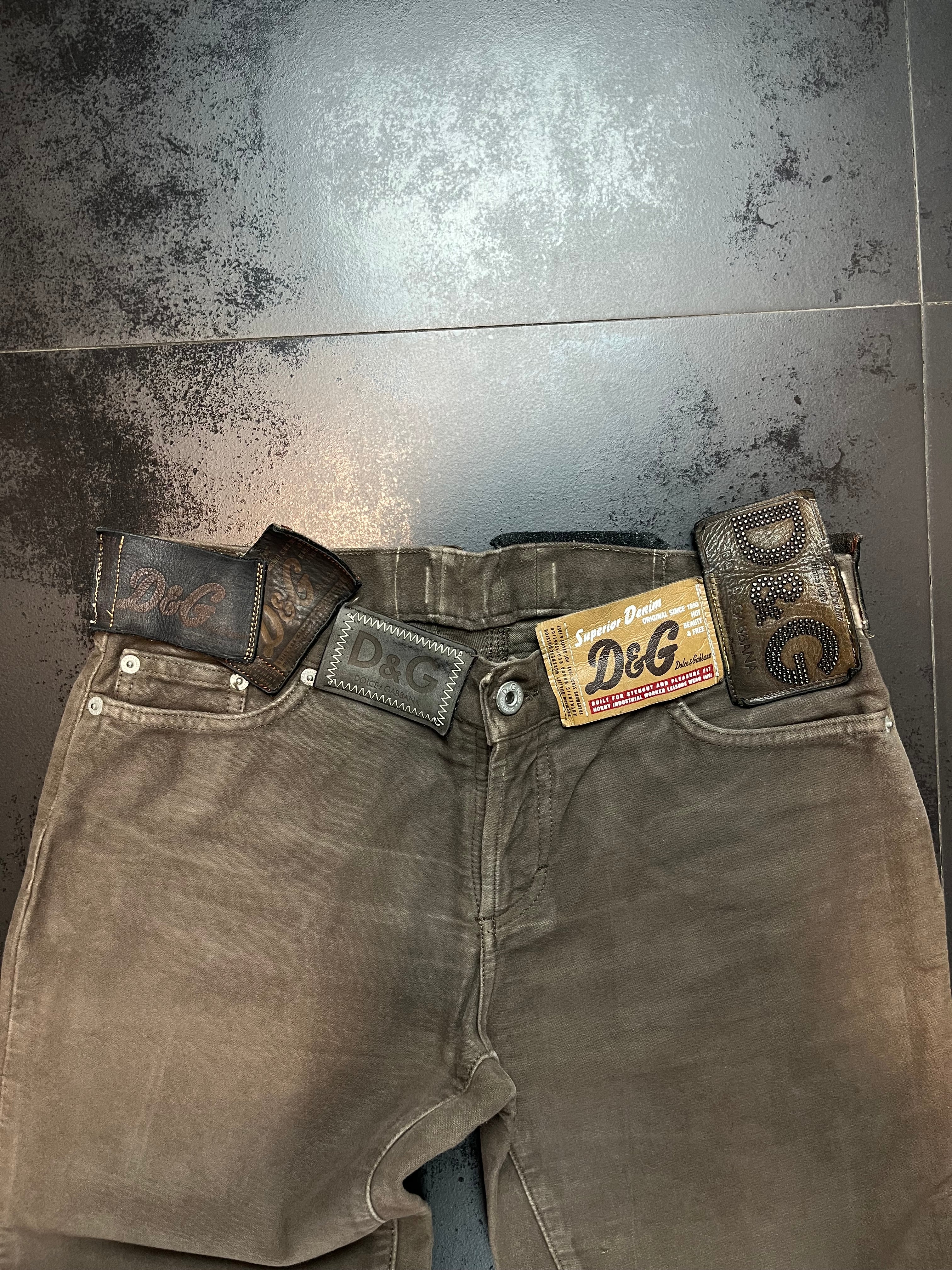 AW03 Dolce & Gabbana “Belt Tags” Pants