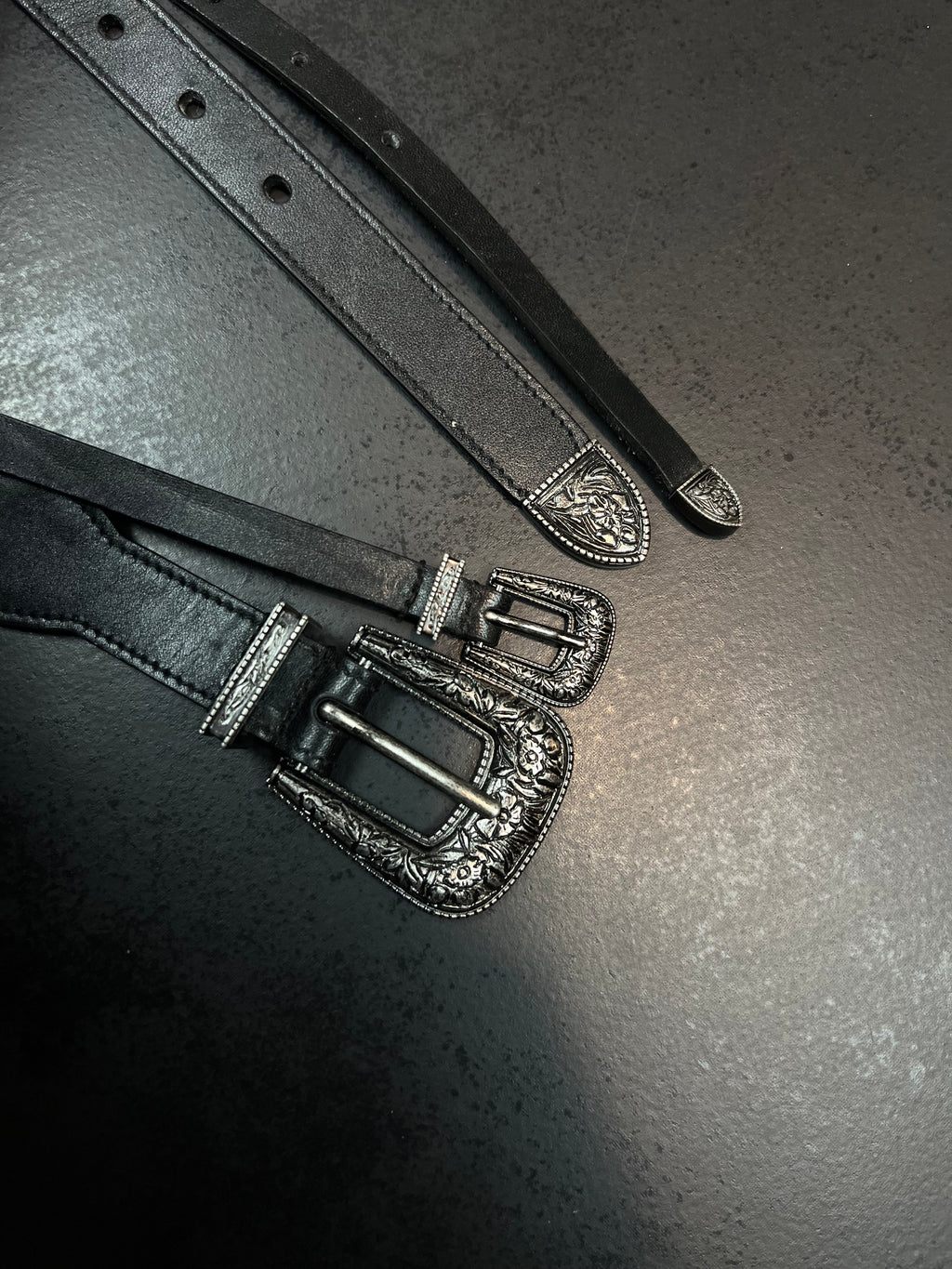 Saint Laurent Double Western Buckle Belt
