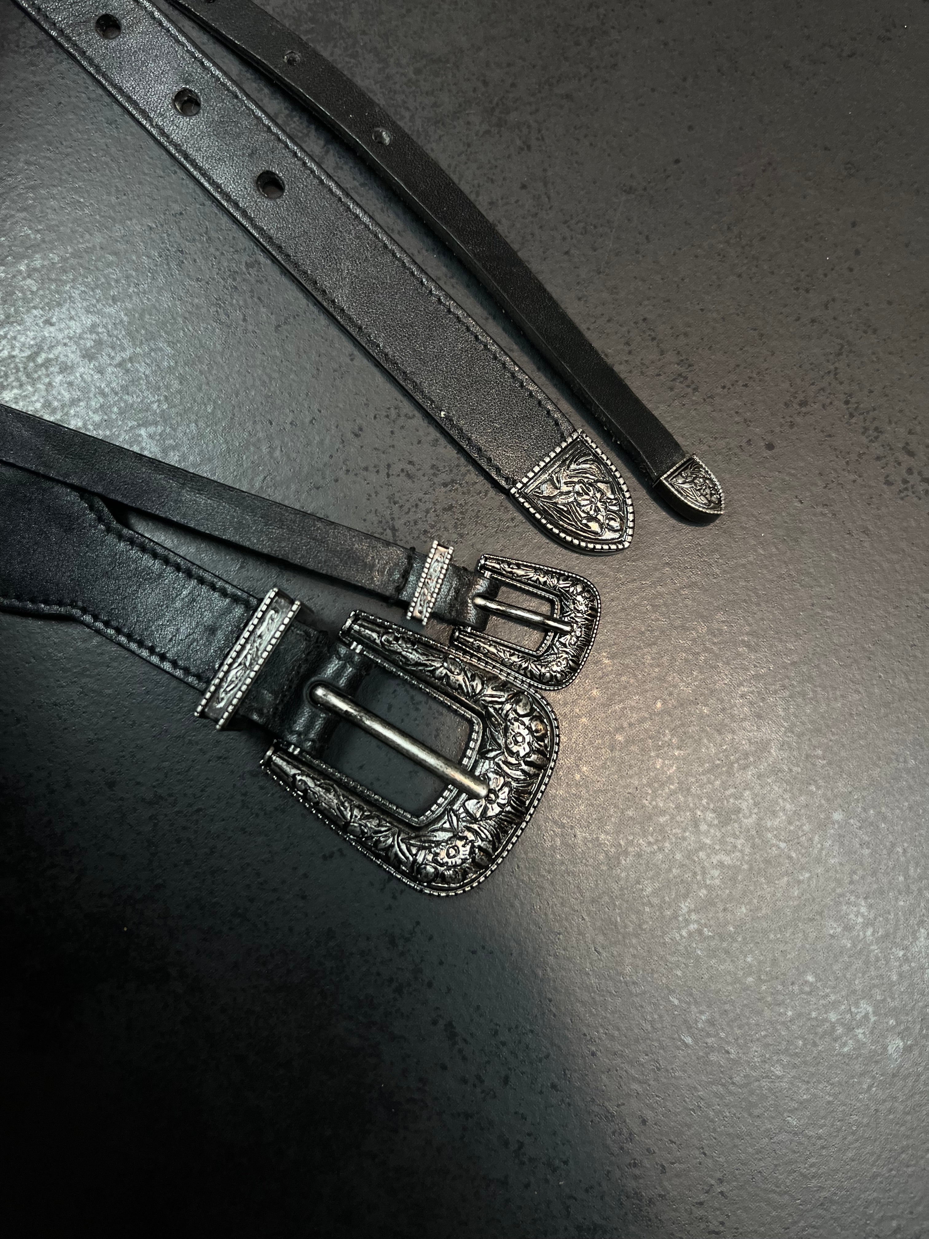 Saint Laurent Double Western Buckle Belt