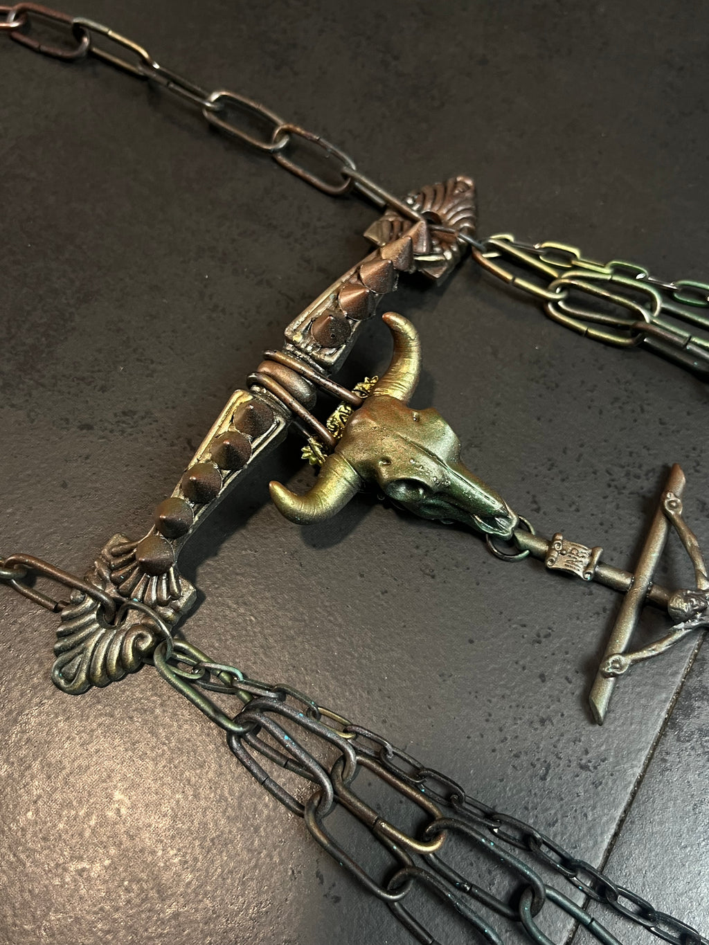 1of1 1994 Jean Pault Gaultier Multichains-Buffalo-Thorns Rosary