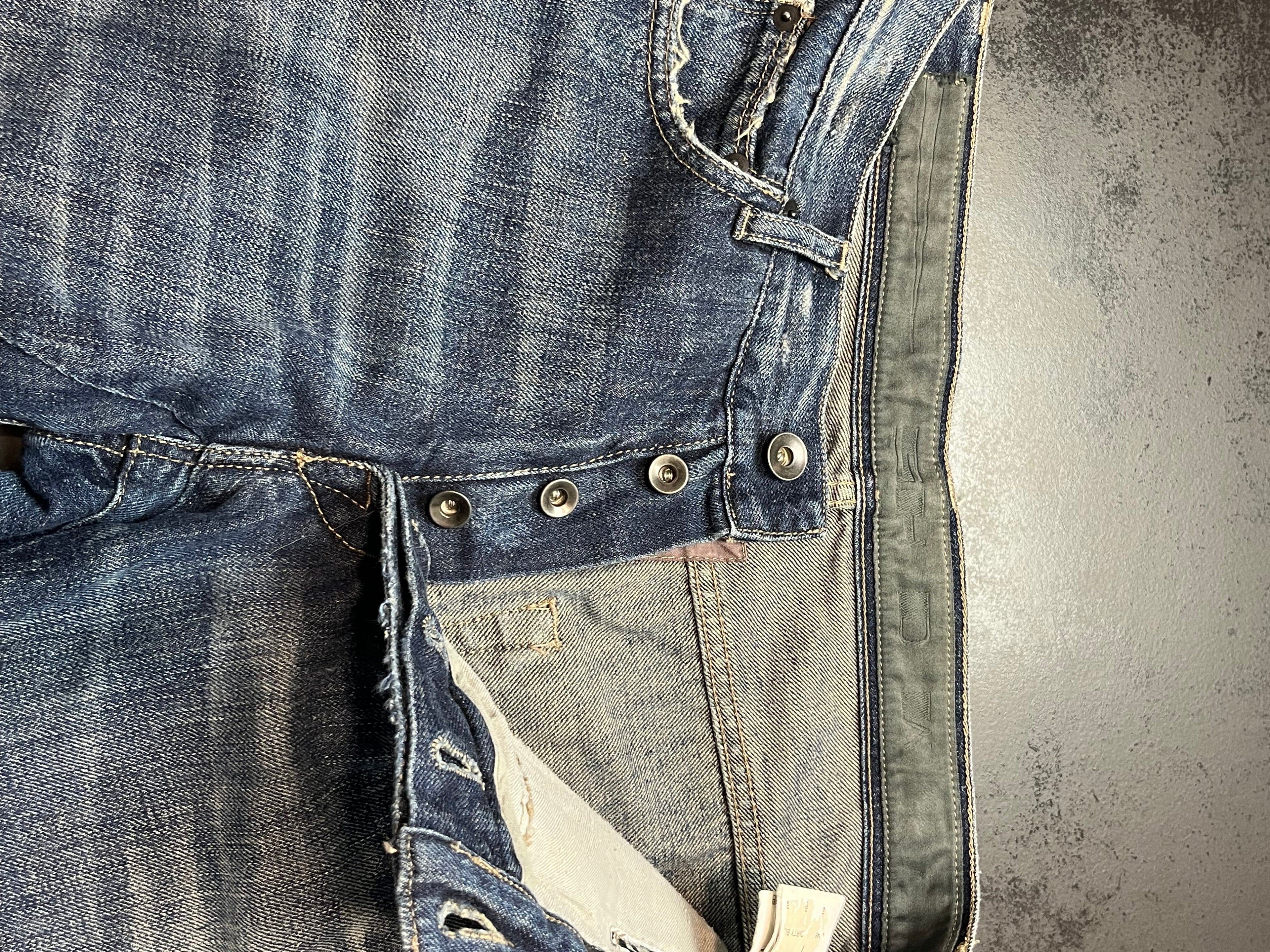 FW08 Rick Owens Drkshdw “Dirty Blue” Detroit Denim