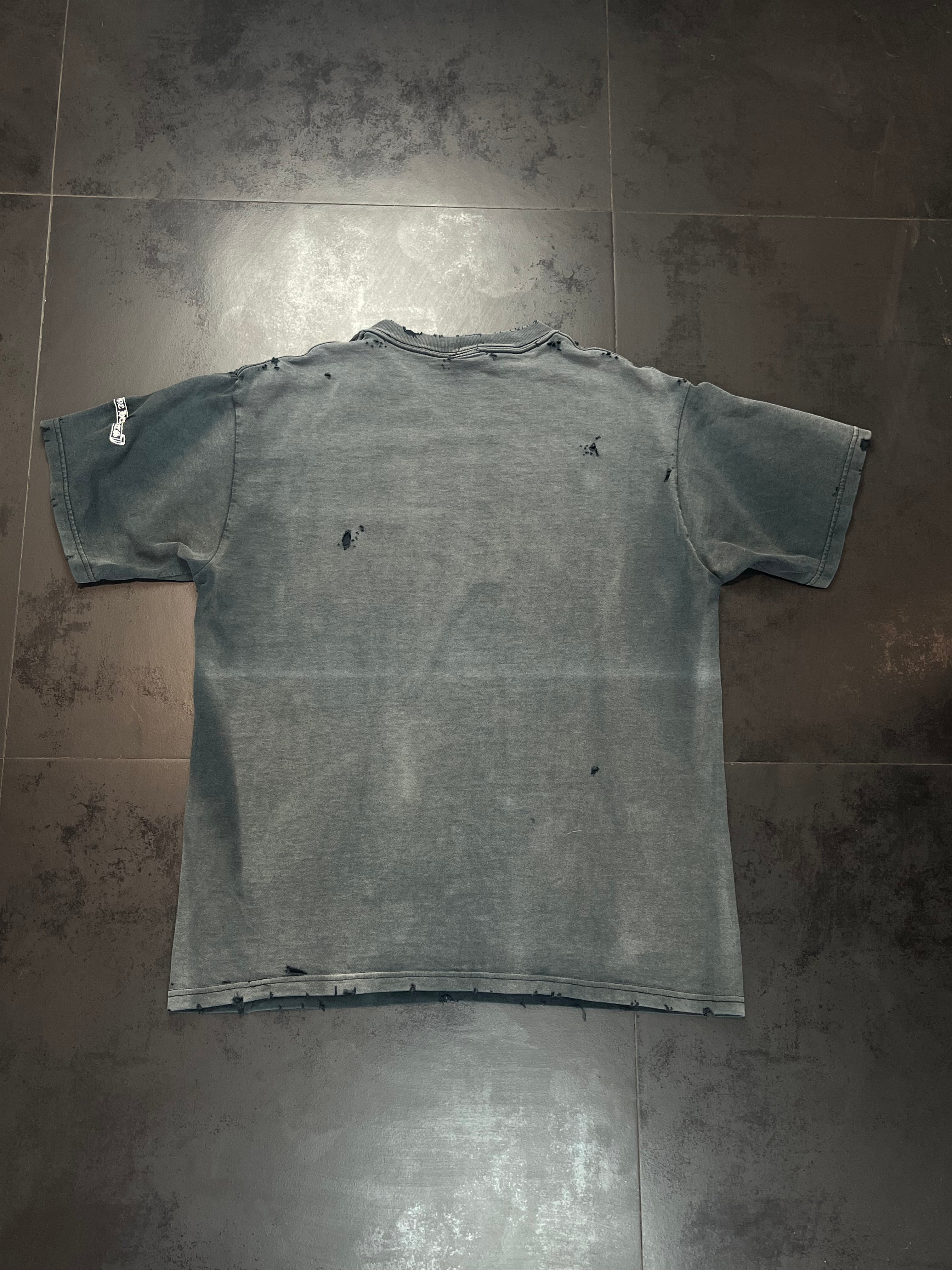 90's Chrome Hearts Cross/Scroll Embroidery Pocket Tee