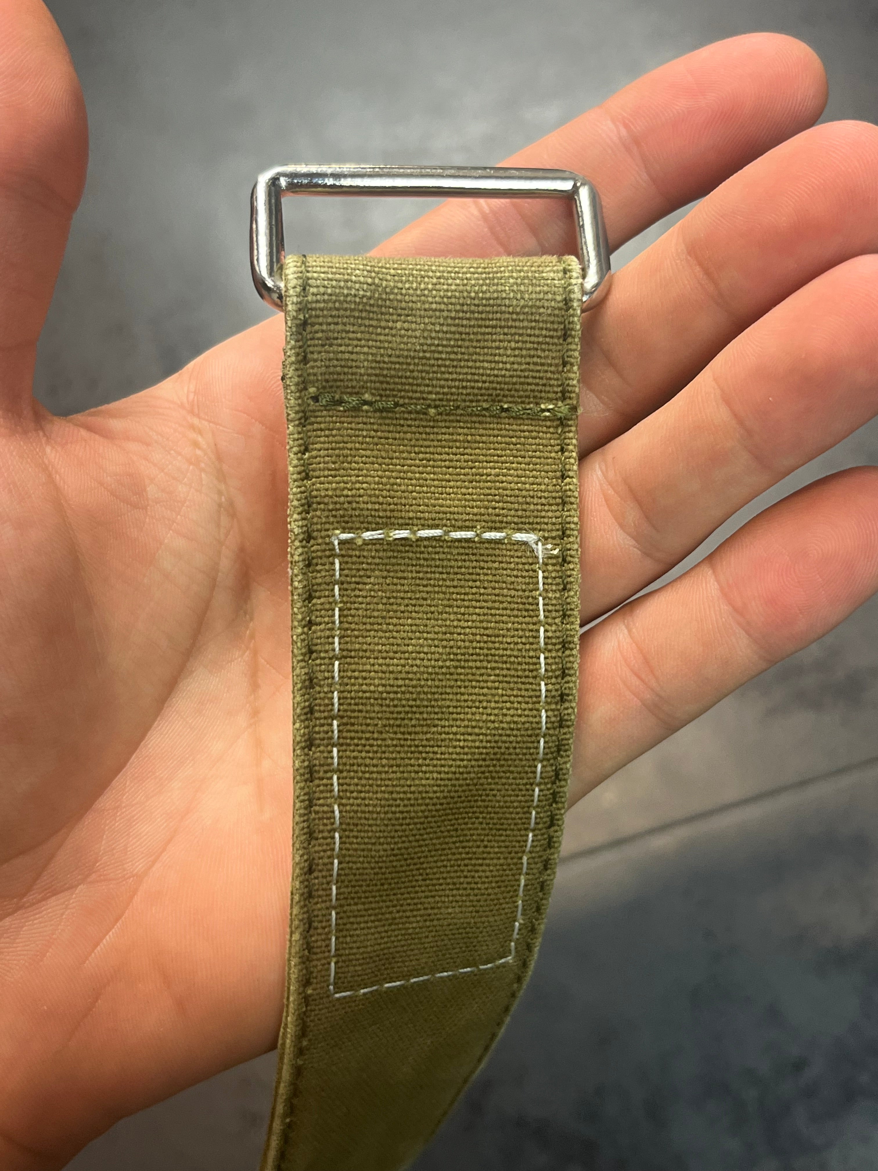 00s Maison Margiela Line 6 Khaki Military Belt