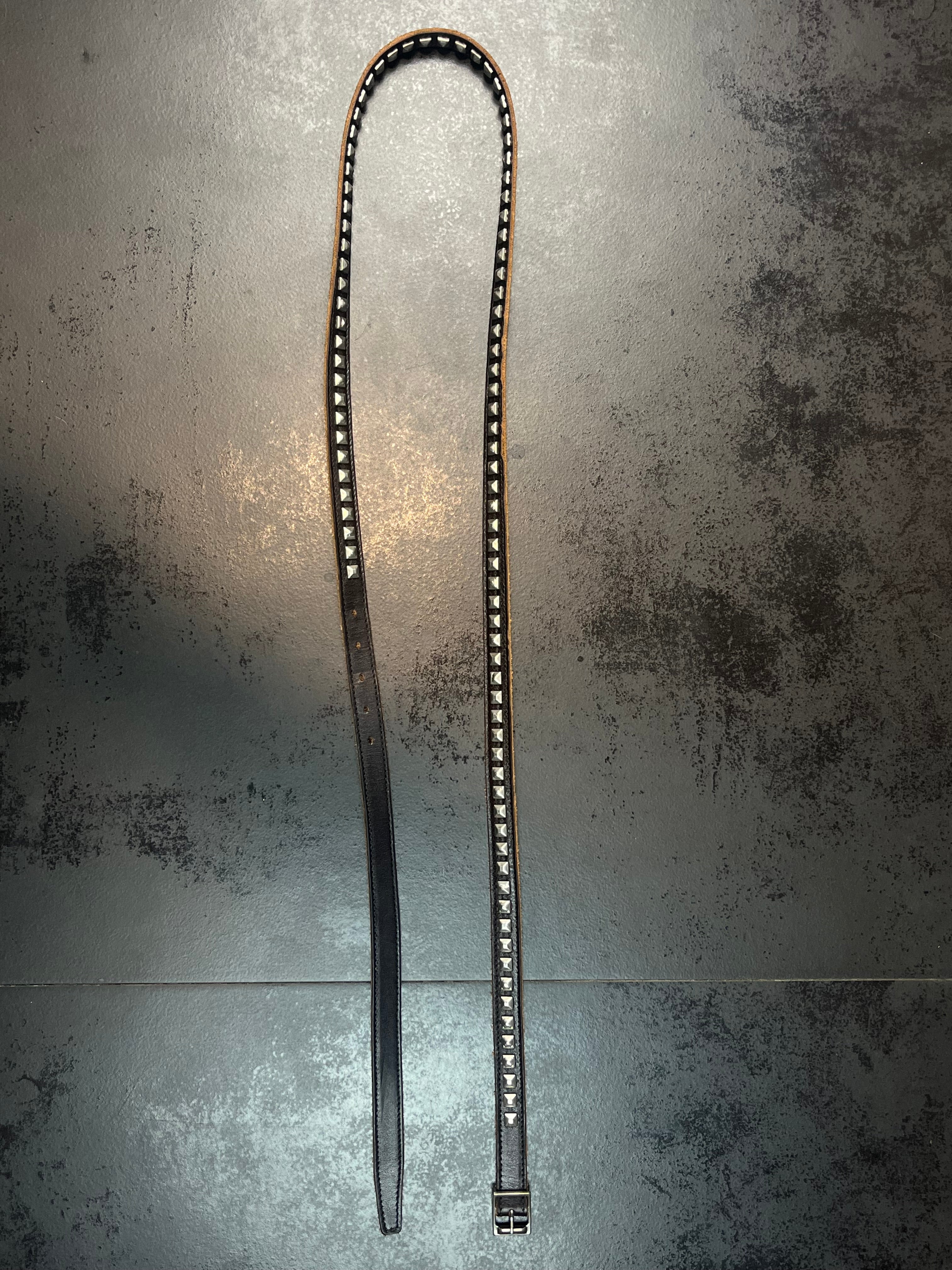 AW15 Saint Laurent Paris Pyramid Studded Belt By Hedi Slimane