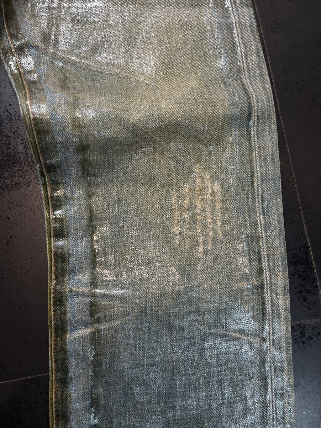 SS04 Dior Strip “Bleu Claire” Ice Wax Denim