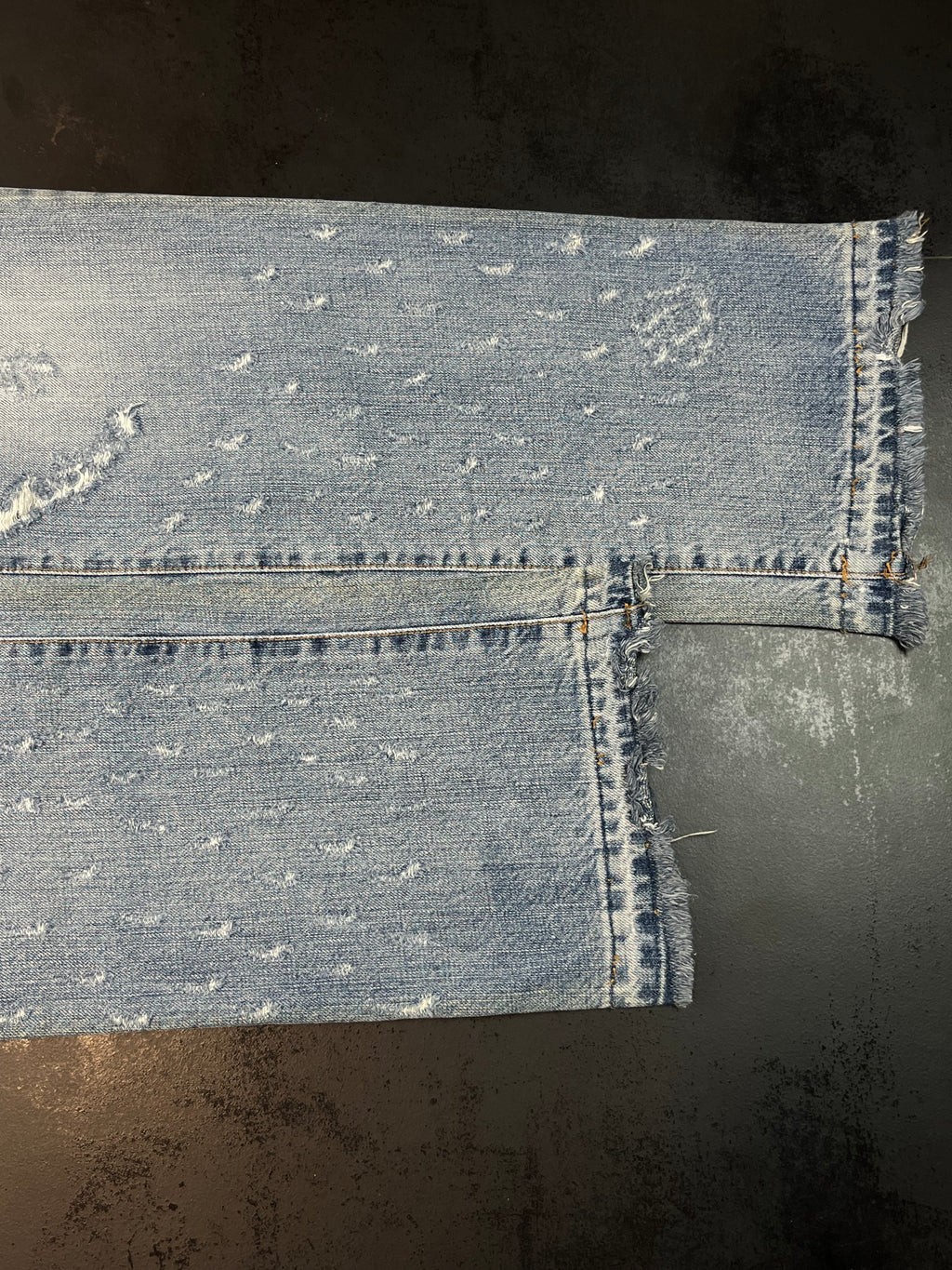 2000s Dolce & Gabbana Studded-Eroded Bootcut Denim