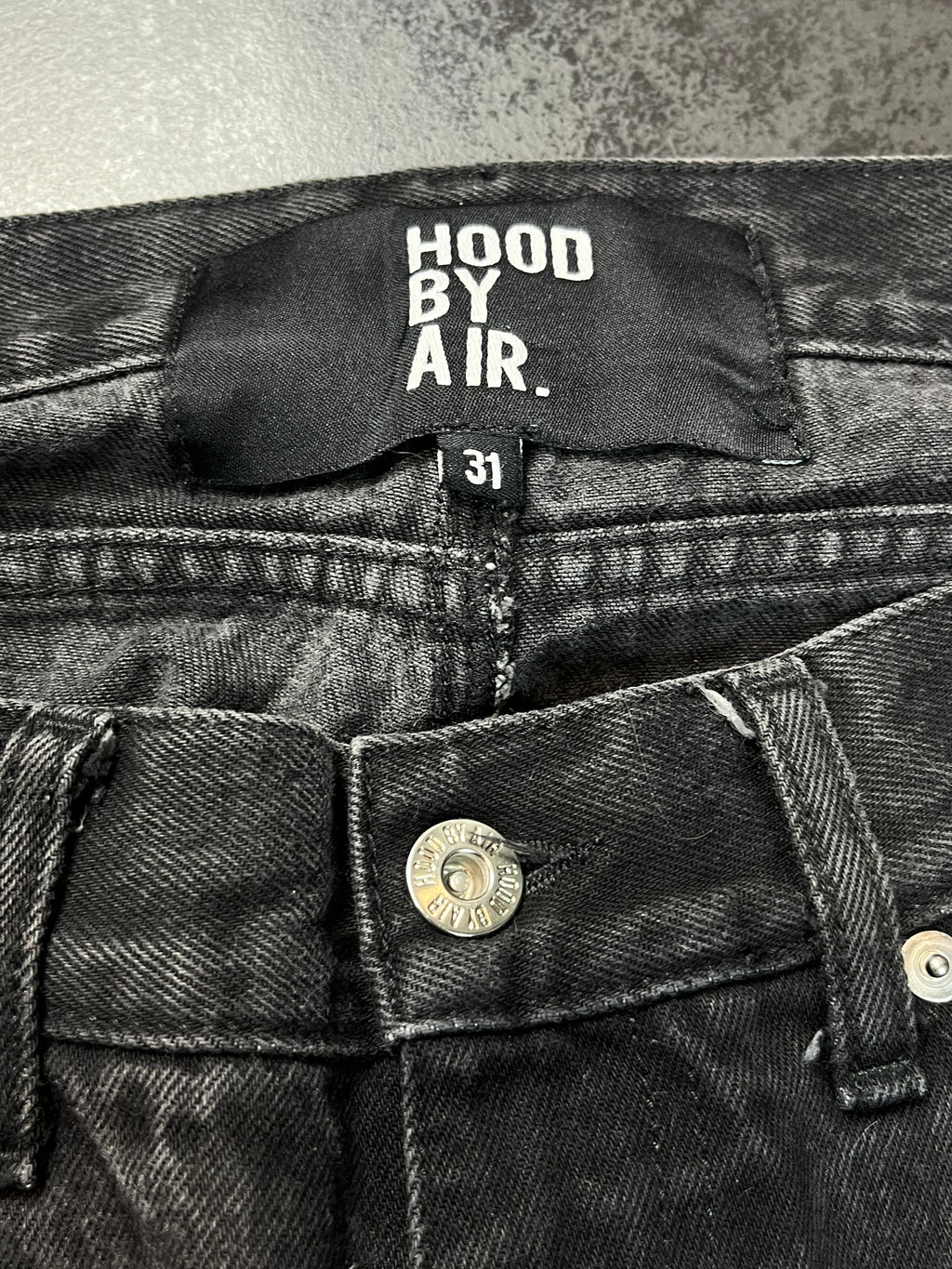 SS16 Hood By Air “Double Sag” Double Knees Denim