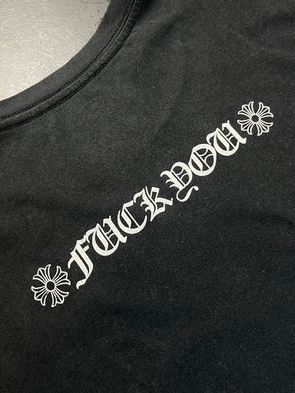 2000s Chrome Hearts T-Bar/F You Spellout Pocket Tee