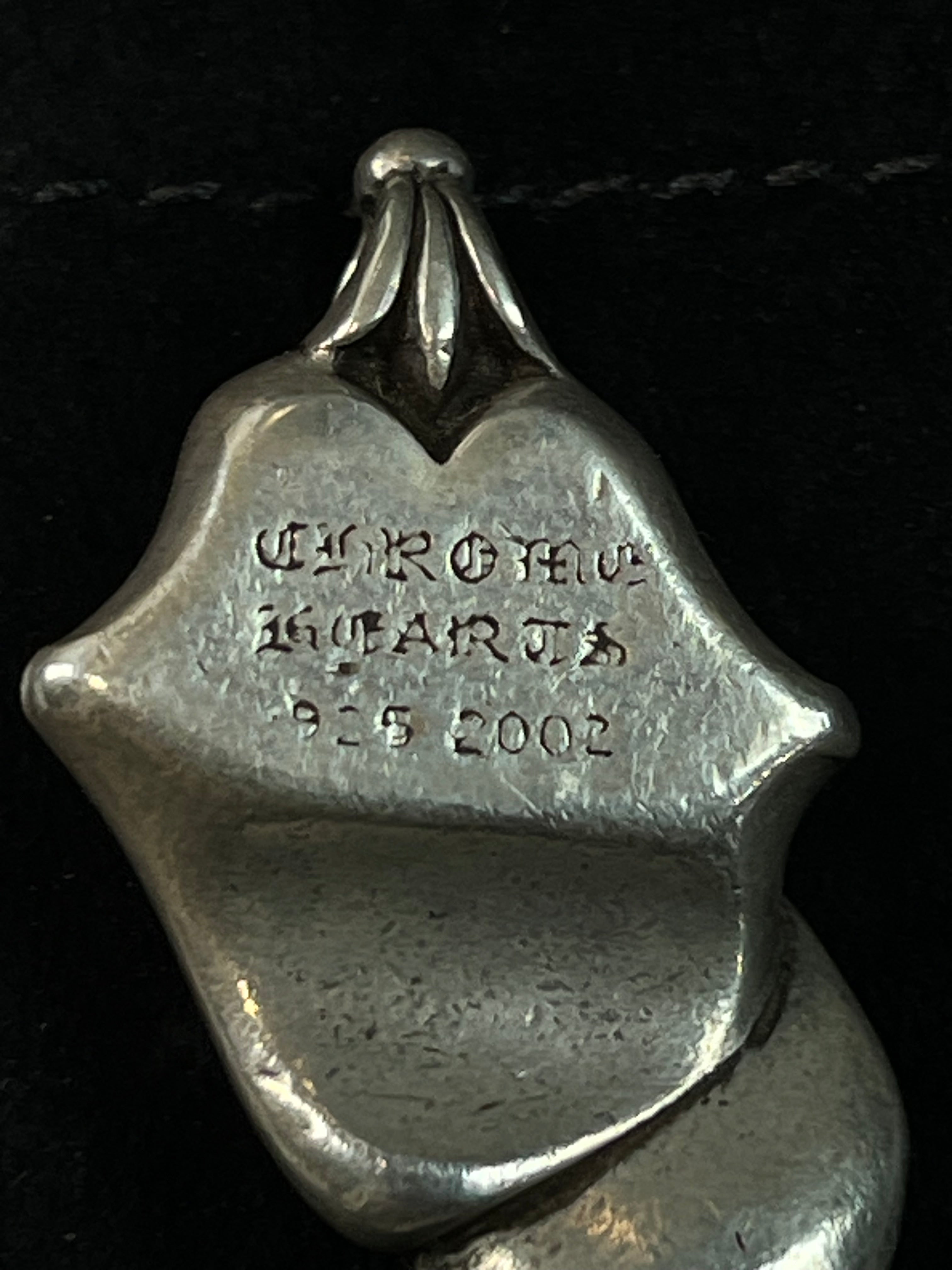 2002 Chrome Hearts Pendant + Leather Braid Necklace