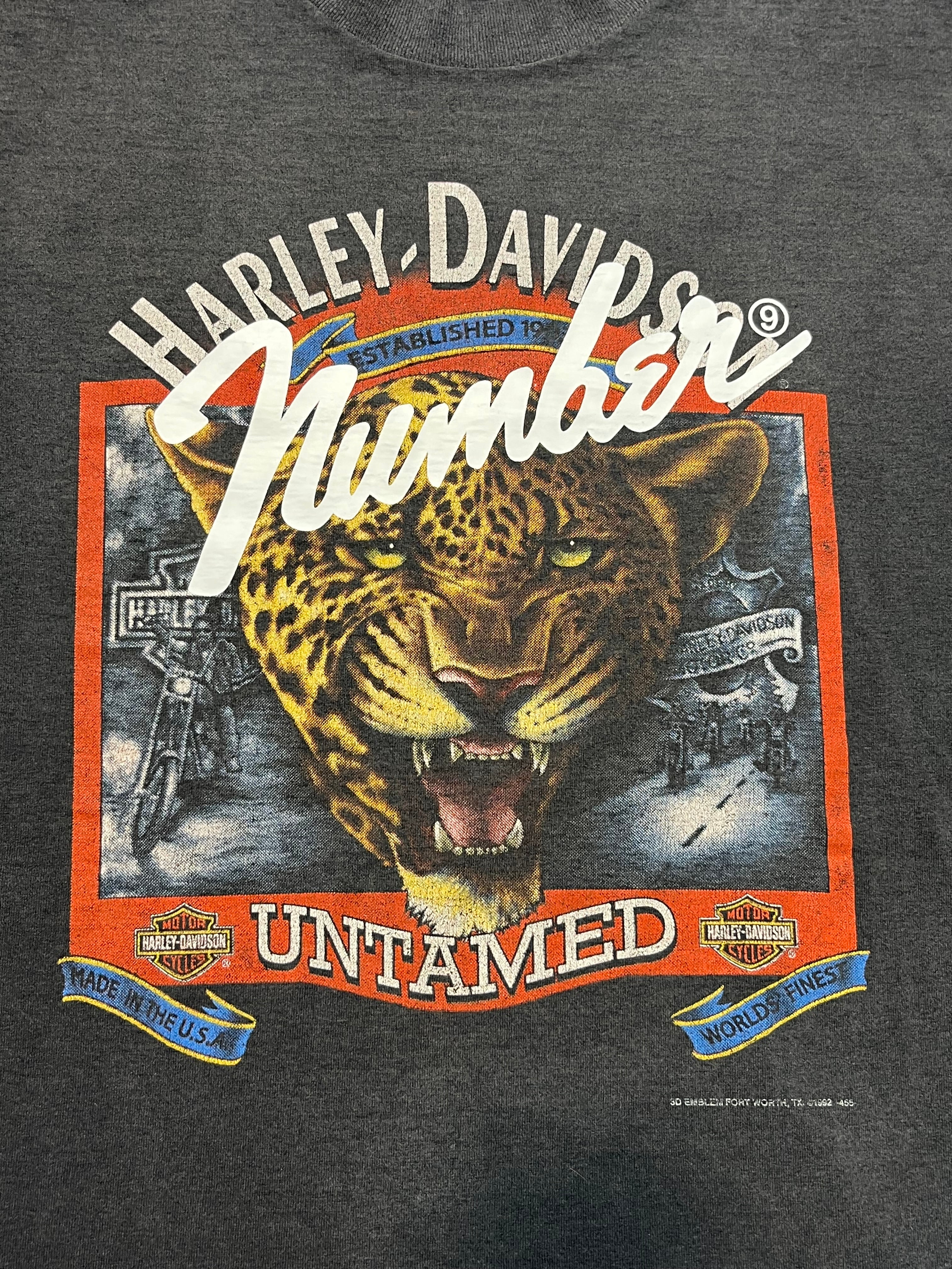 2018 Number (N)ine x Nano Universe Reworked Vintage 1992 Harley Davidson “Untamed Cheetah”