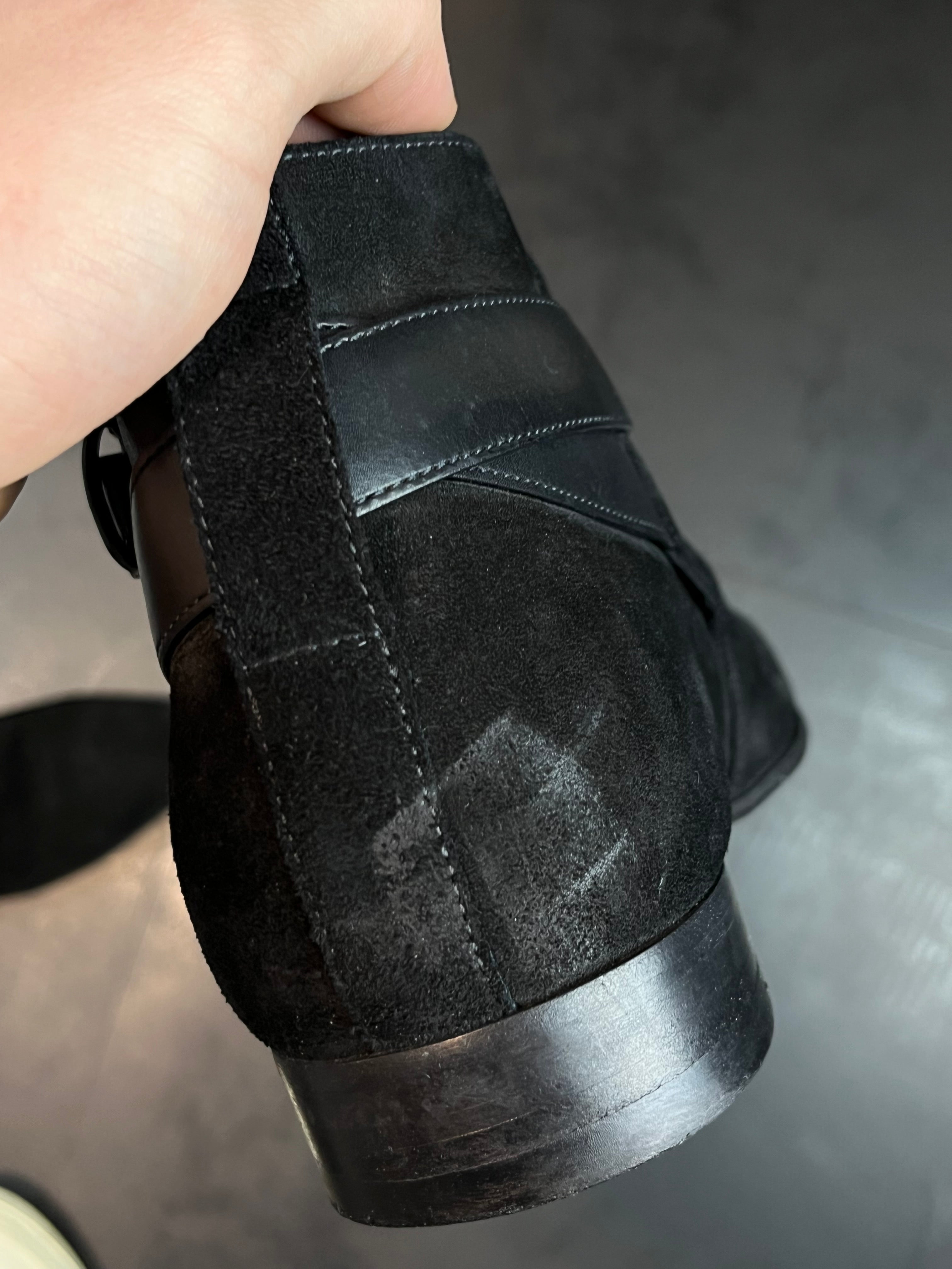 SS14 Saint Laurent Paris “Western Buckle” Boots By Hedi Slimane