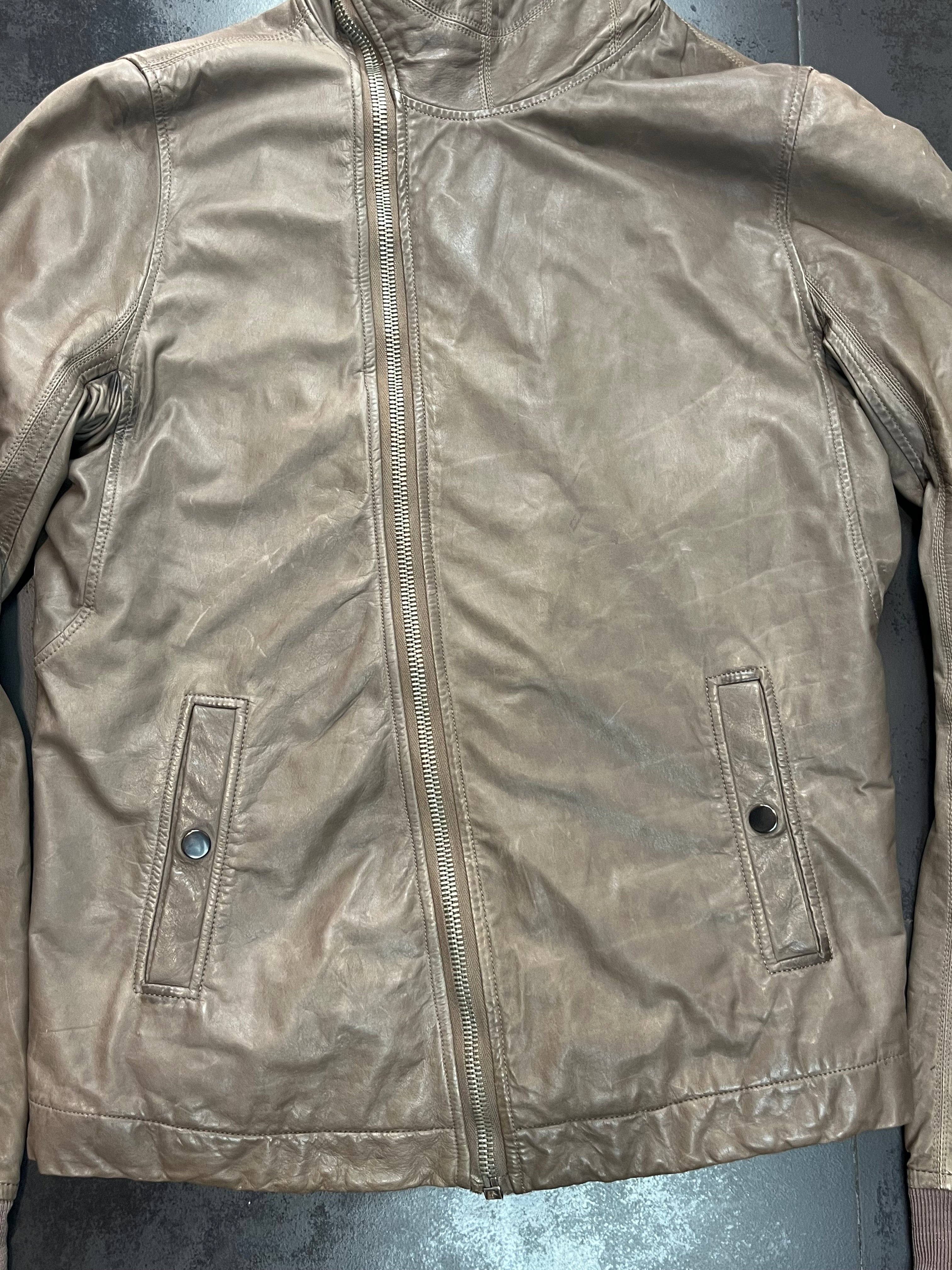 AW09 Rick Owens Crust “Scuba/Bullet” Leather Jacket