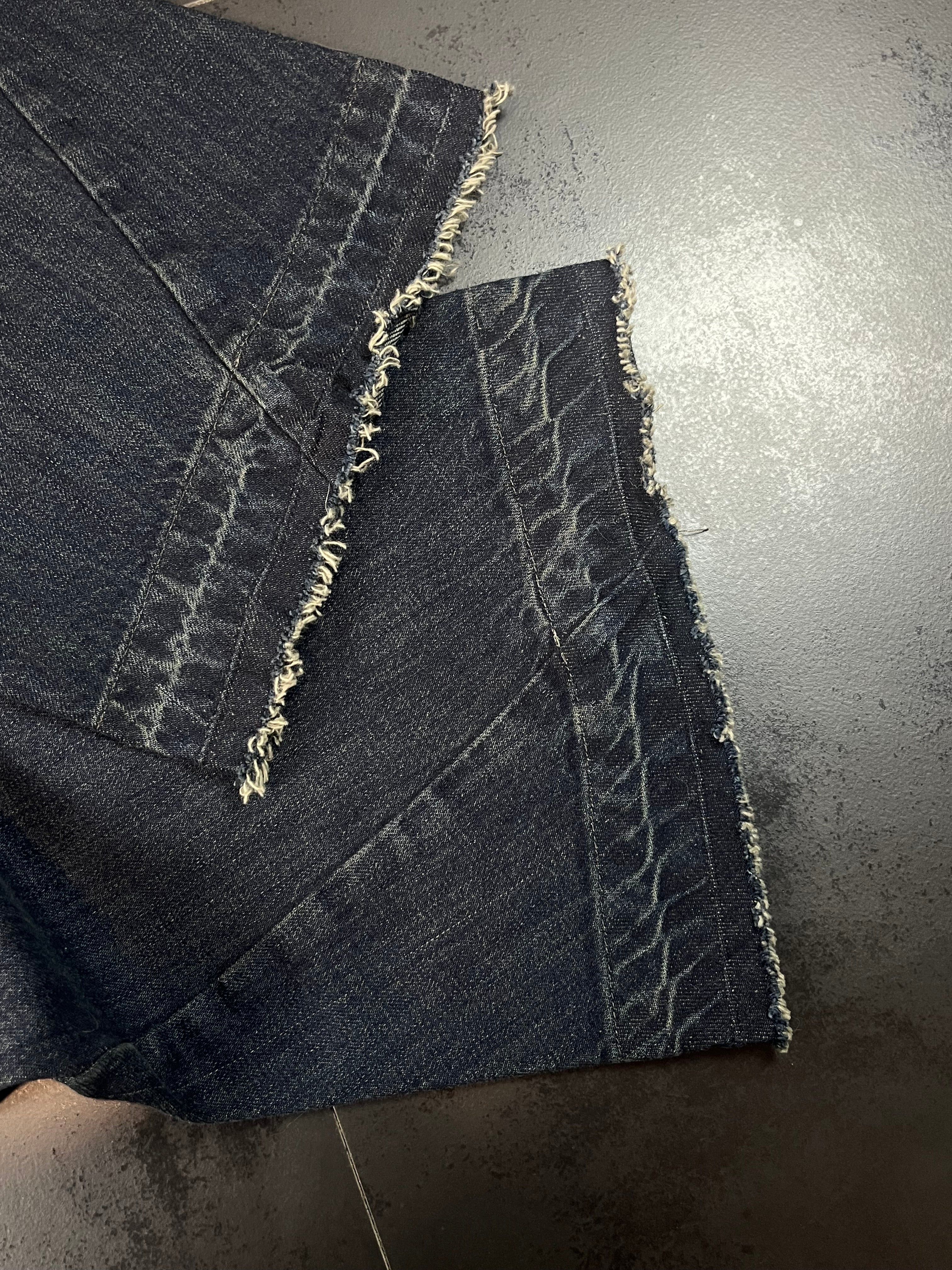 2009 Rick Owens Drkshdw Spiral Bias Bootcut Denim