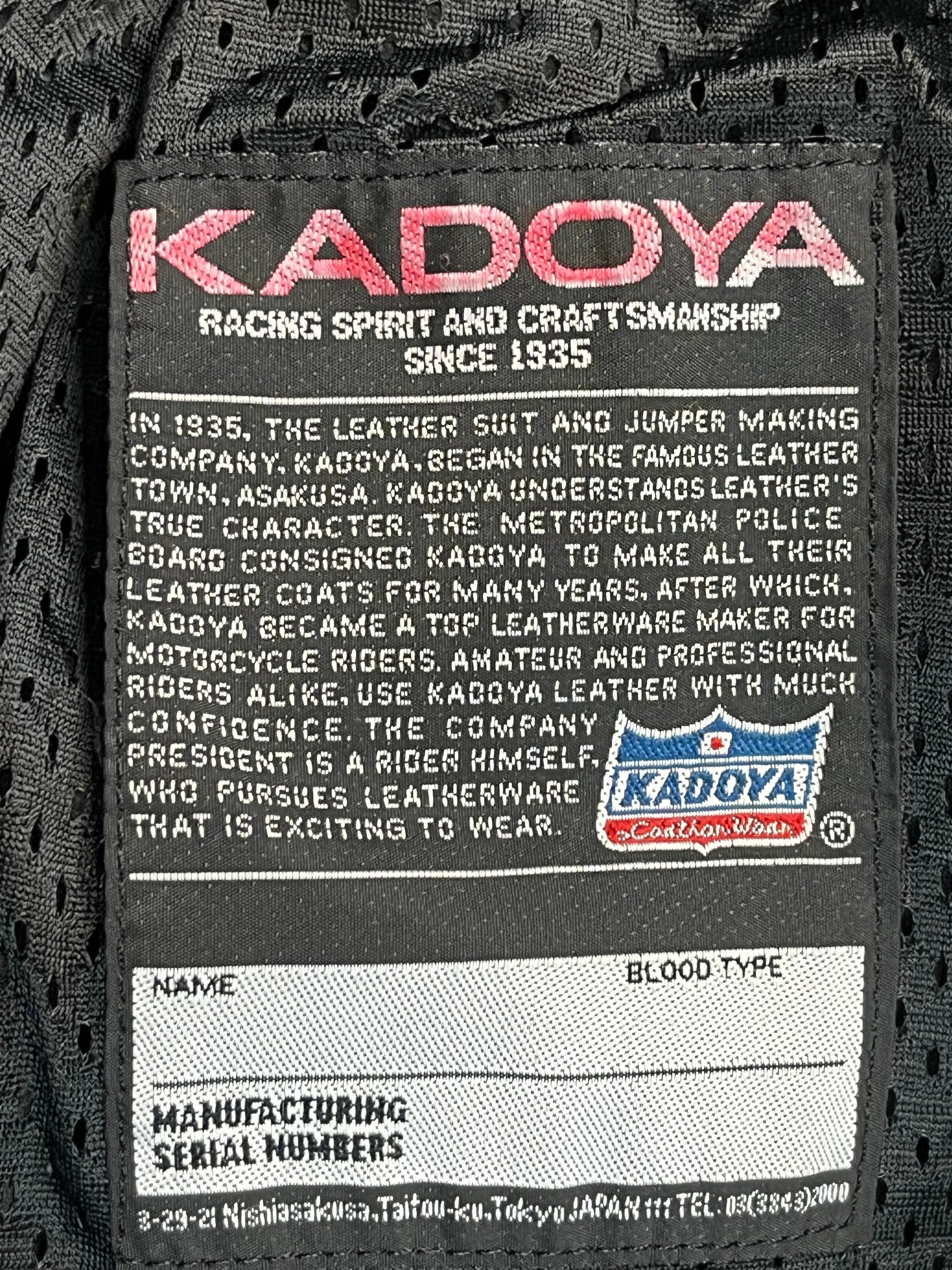 2000 Kadoya 1of1 Custom “Suzuki Hayabusa” Leather Jacket