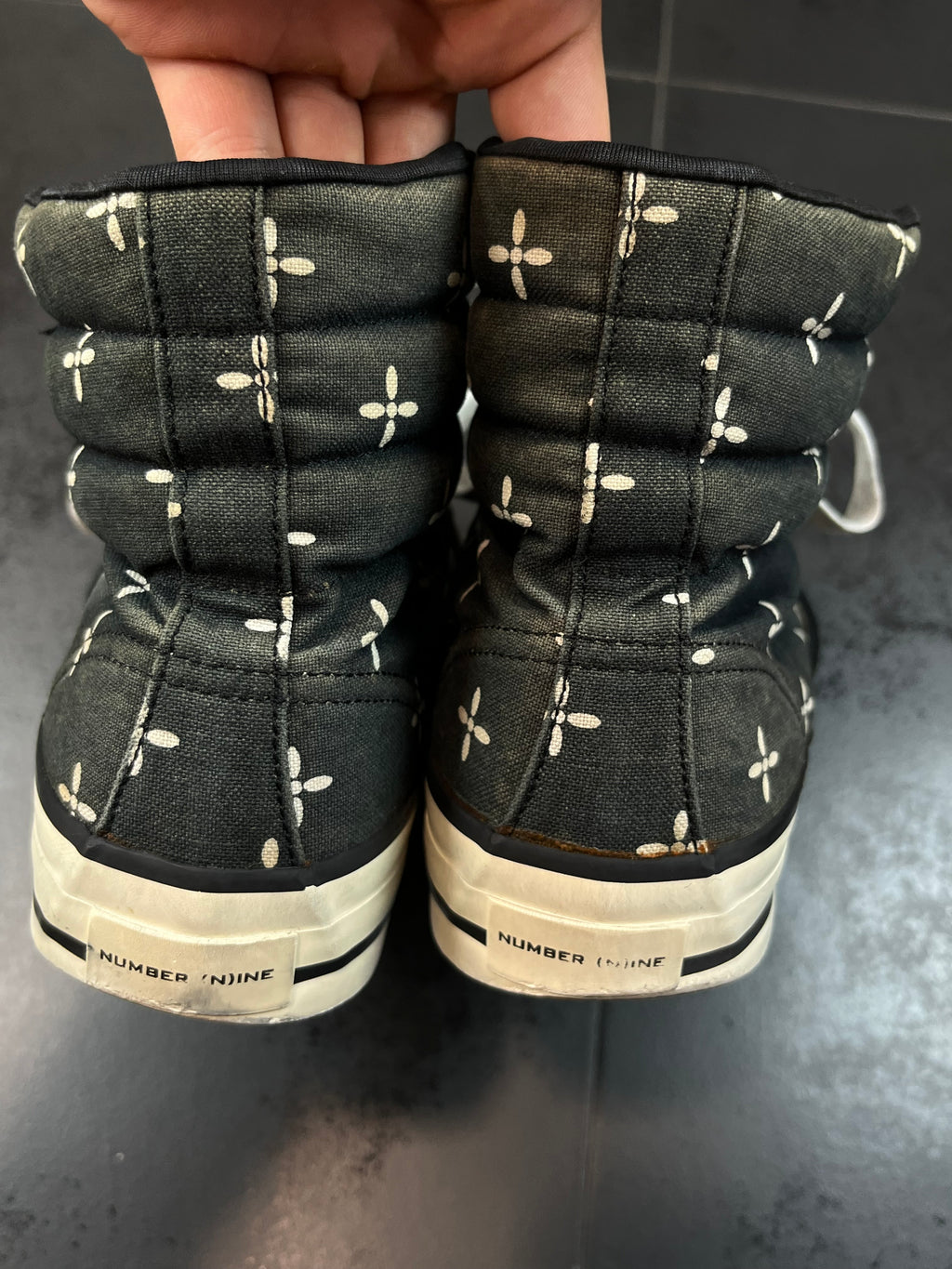 AW00 Number (N)ine “Redisun” Cross Sneakers By Takahiro Miyashita