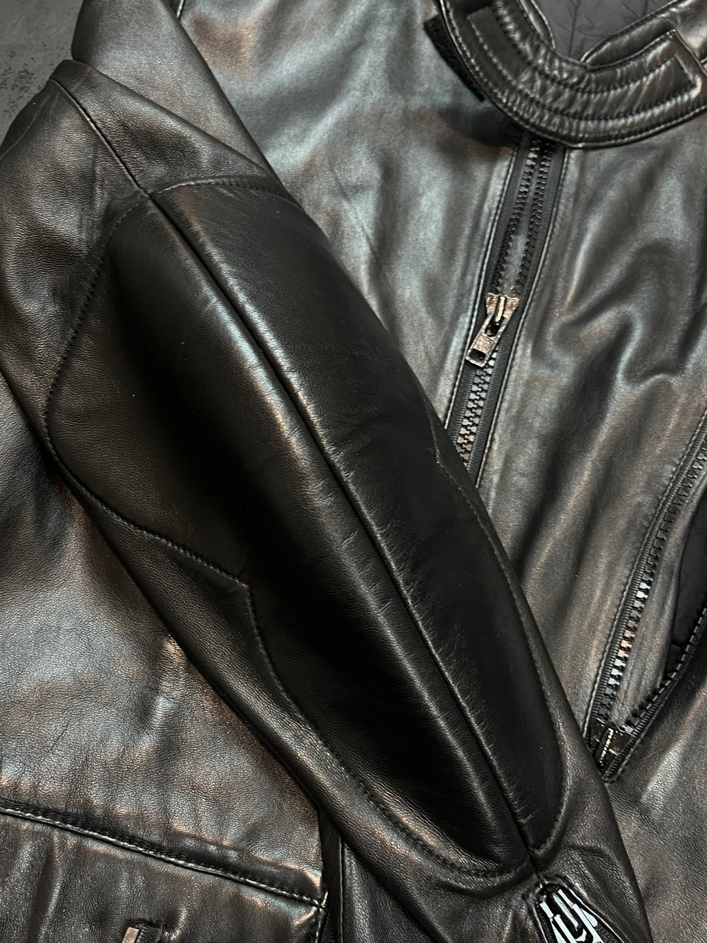 AW11 Maison Margiela 8 zip Rider Leather Jacket